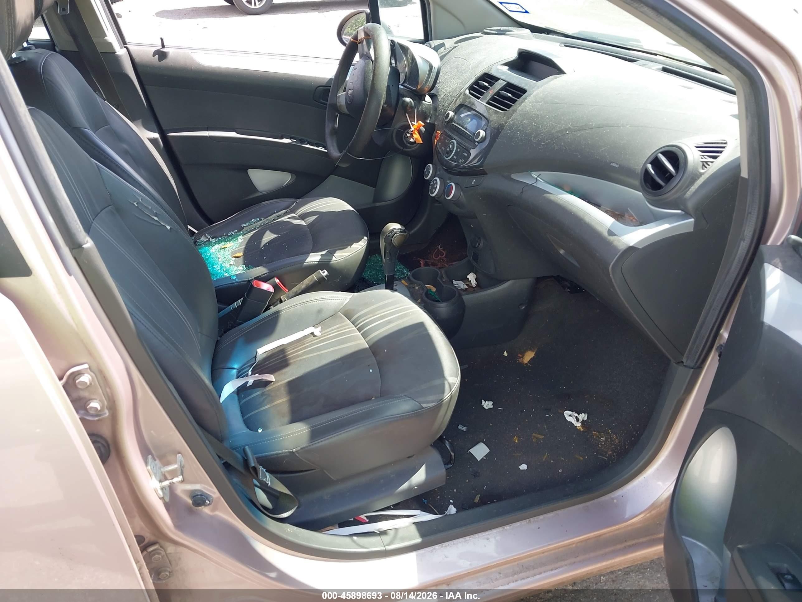 2013 Chevrolet Spark Ls Auto Silver vin: KL8CB6S94DC558808