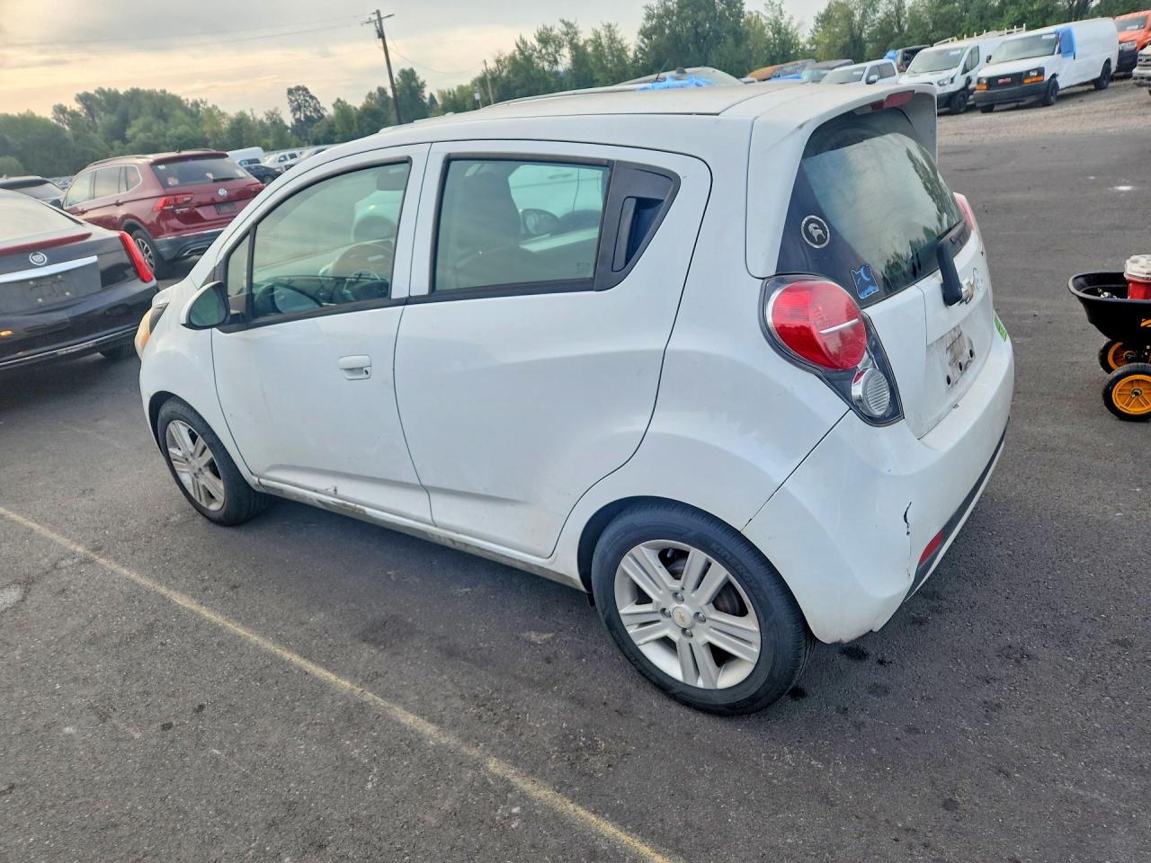 2014 Chevrolet Spark Ls White vin: KL8CB6S94EC484842