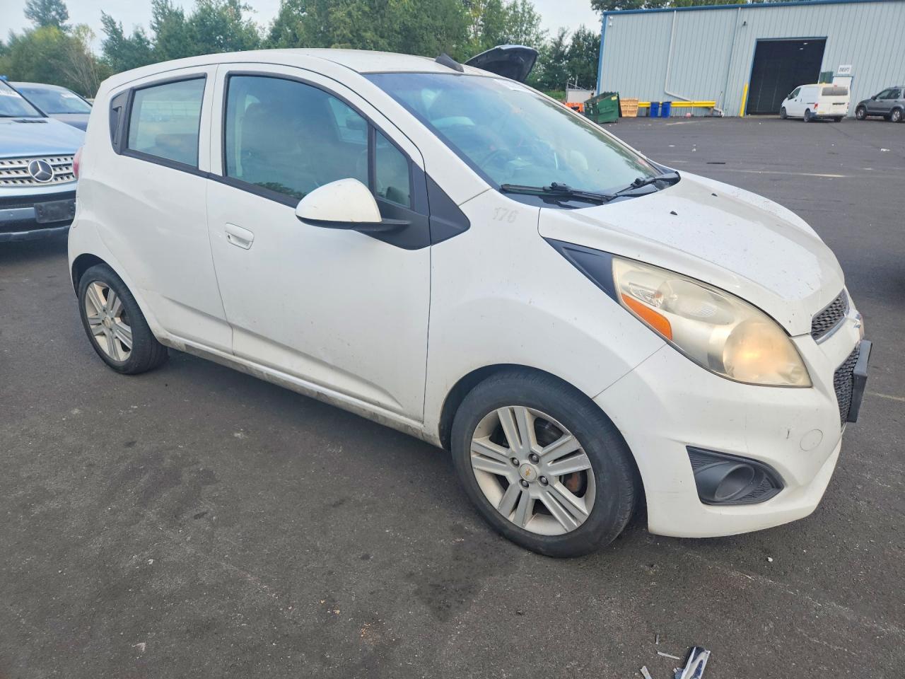 2014 Chevrolet Spark Ls White vin: KL8CB6S94EC484842