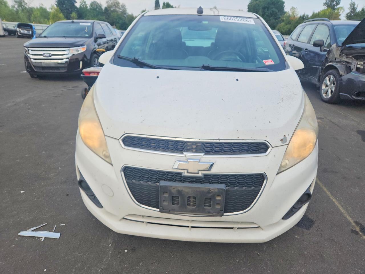2014 Chevrolet Spark Ls White vin: KL8CB6S94EC484842