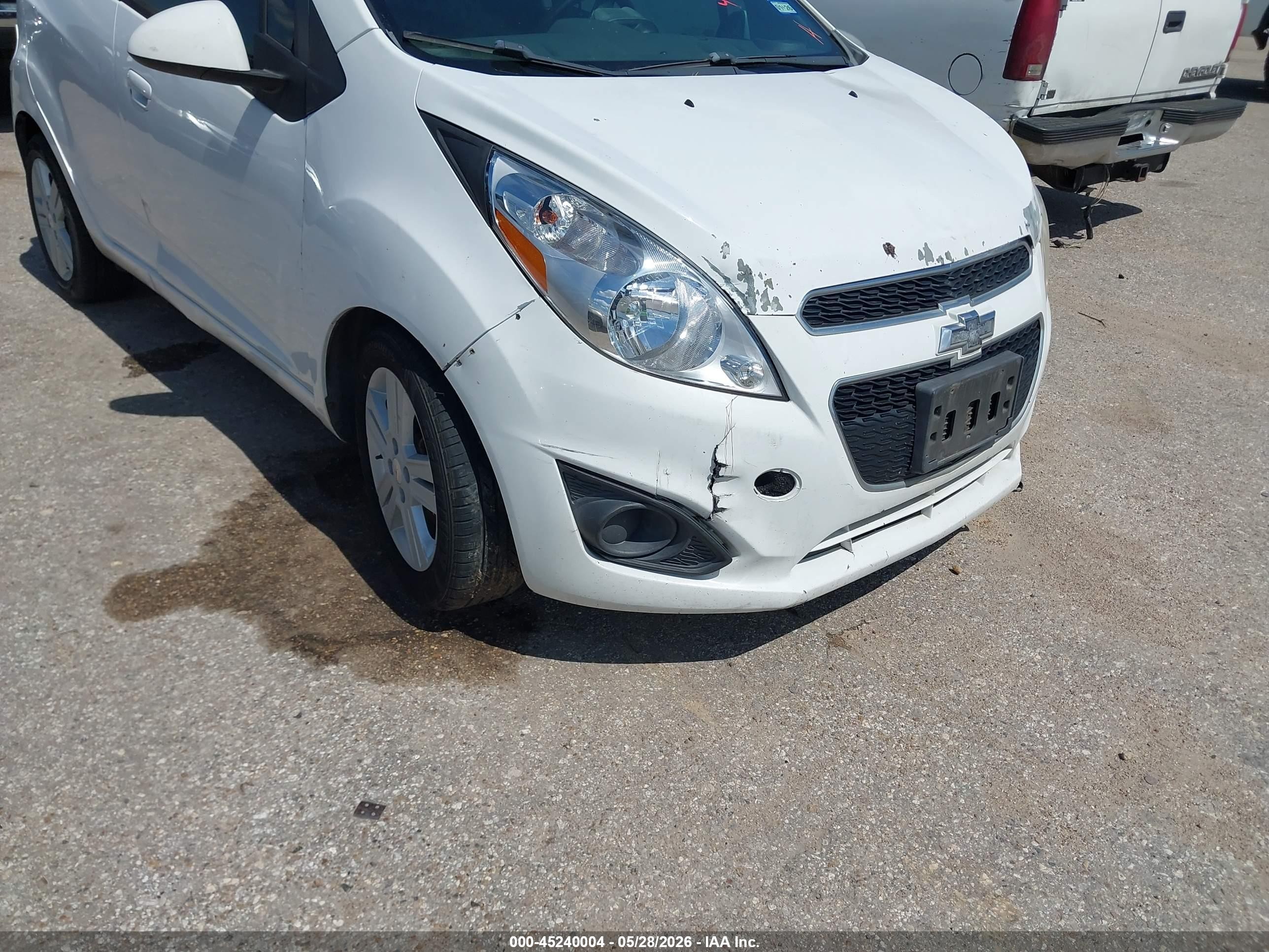 2014 Chevrolet Spark Ls Auto White vin: KL8CB6S94EC488258