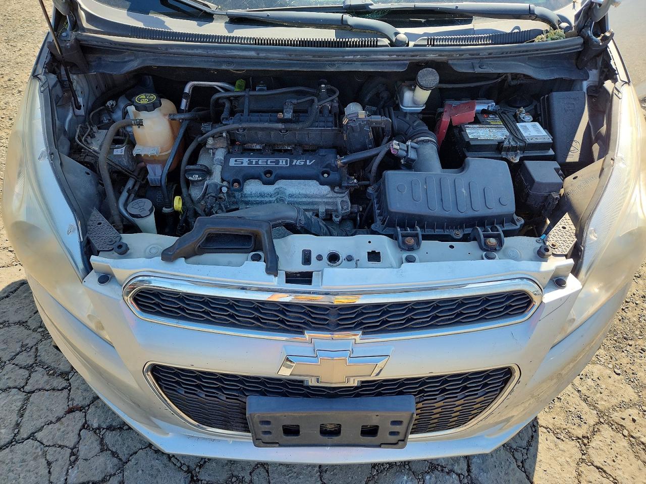 2014 Chevrolet Spark Ls Silver vin: KL8CB6S94EC540133