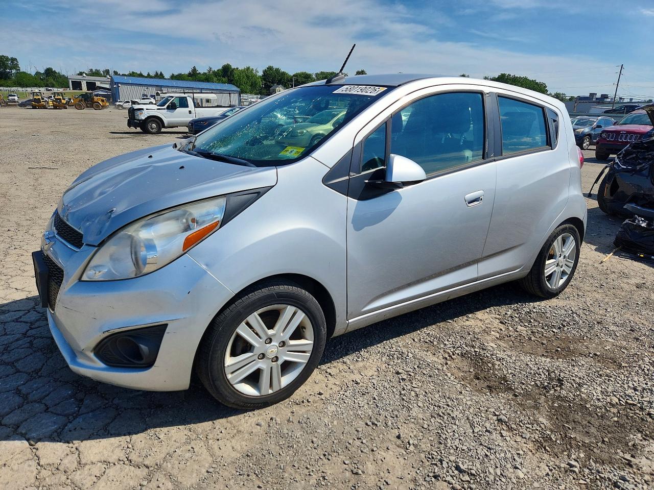 2014 Chevrolet Spark Ls Silver vin: KL8CB6S94EC540133