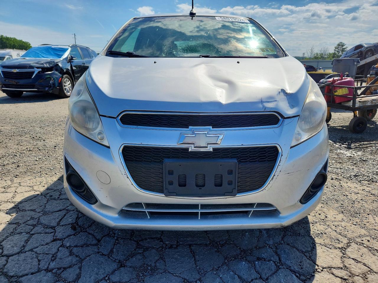 2014 Chevrolet Spark Ls Silver vin: KL8CB6S94EC540133