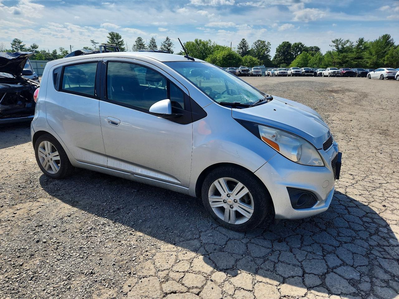 2014 Chevrolet Spark Ls Silver vin: KL8CB6S94EC540133