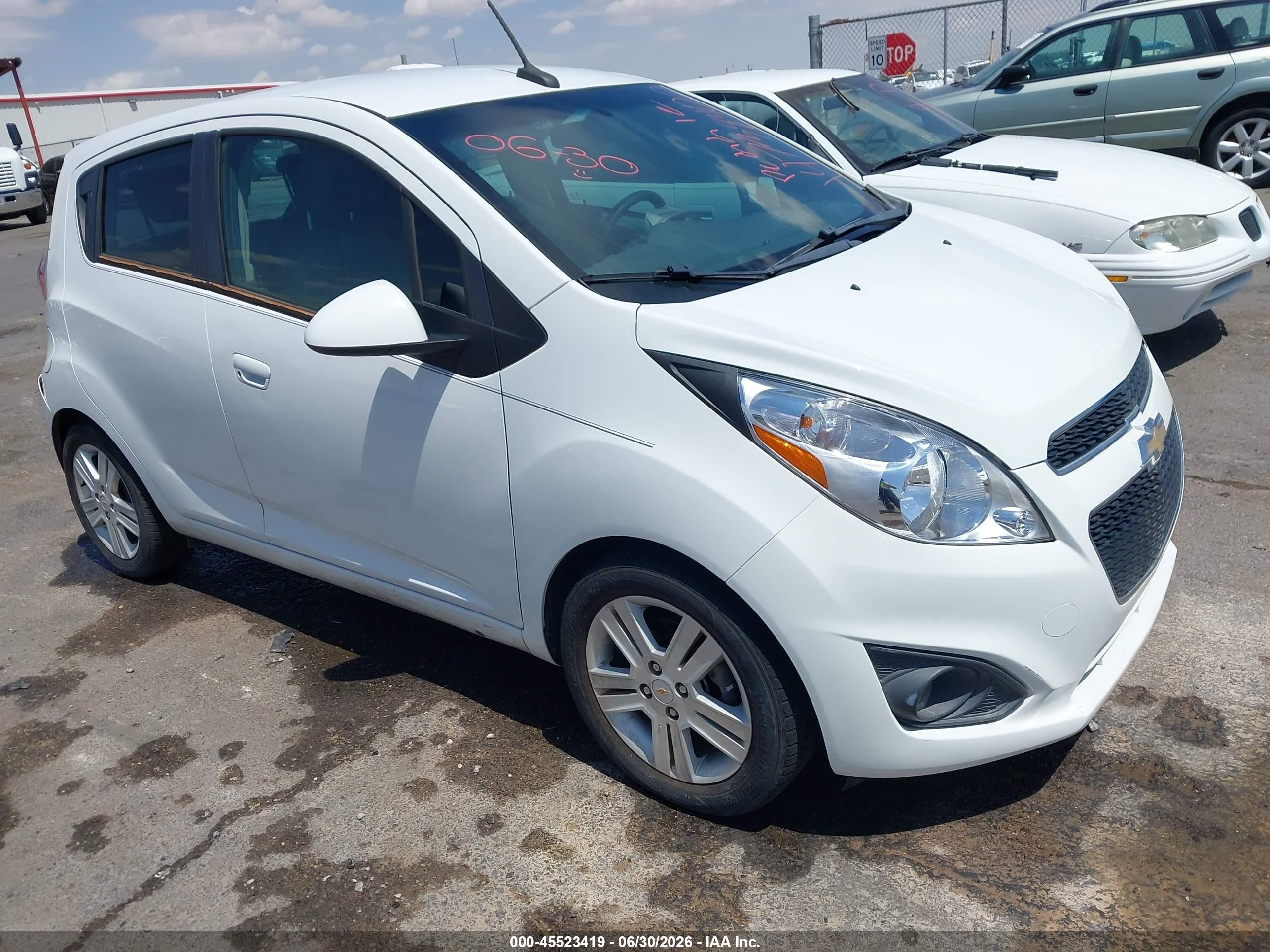 2014 Chevrolet Spark Ls Auto White vin: KL8CB6S94EC547955