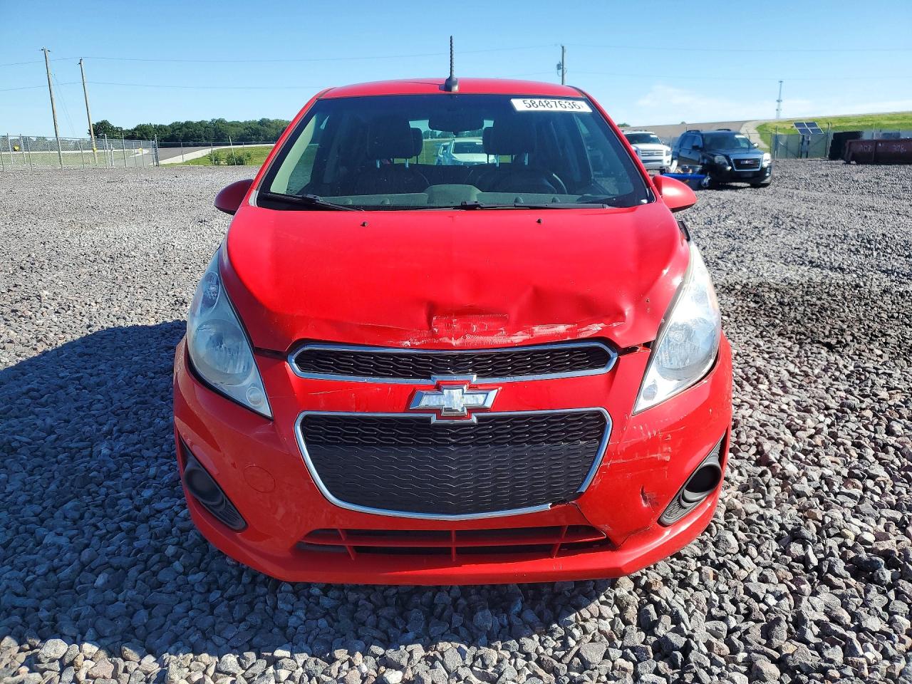 2014 Chevrolet Spark Ls Red vin: KL8CB6S94EC593222