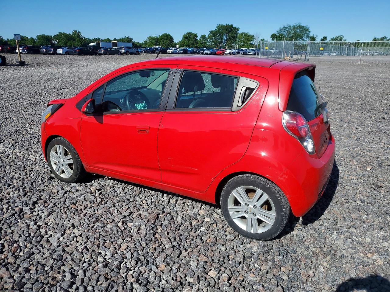2014 Chevrolet Spark Ls Red vin: KL8CB6S94EC593222