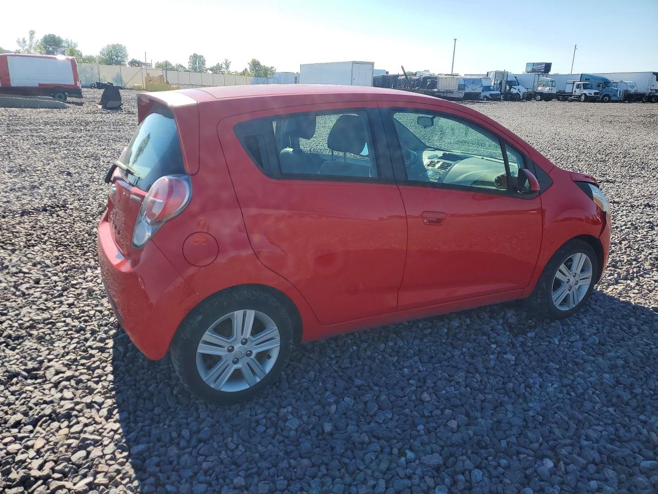 2014 Chevrolet Spark Ls Red vin: KL8CB6S94EC593222