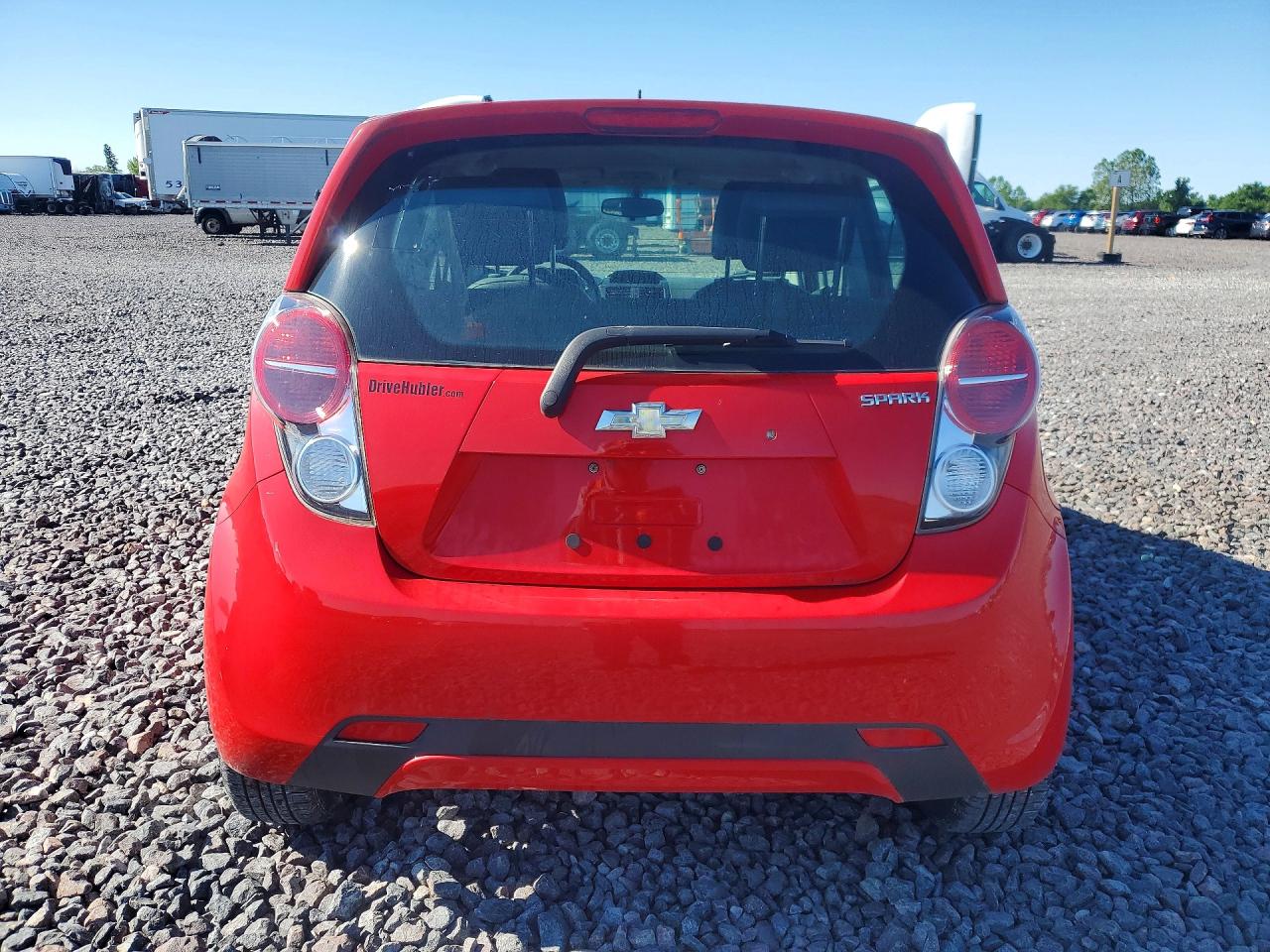 2014 Chevrolet Spark Ls Red vin: KL8CB6S94EC593222