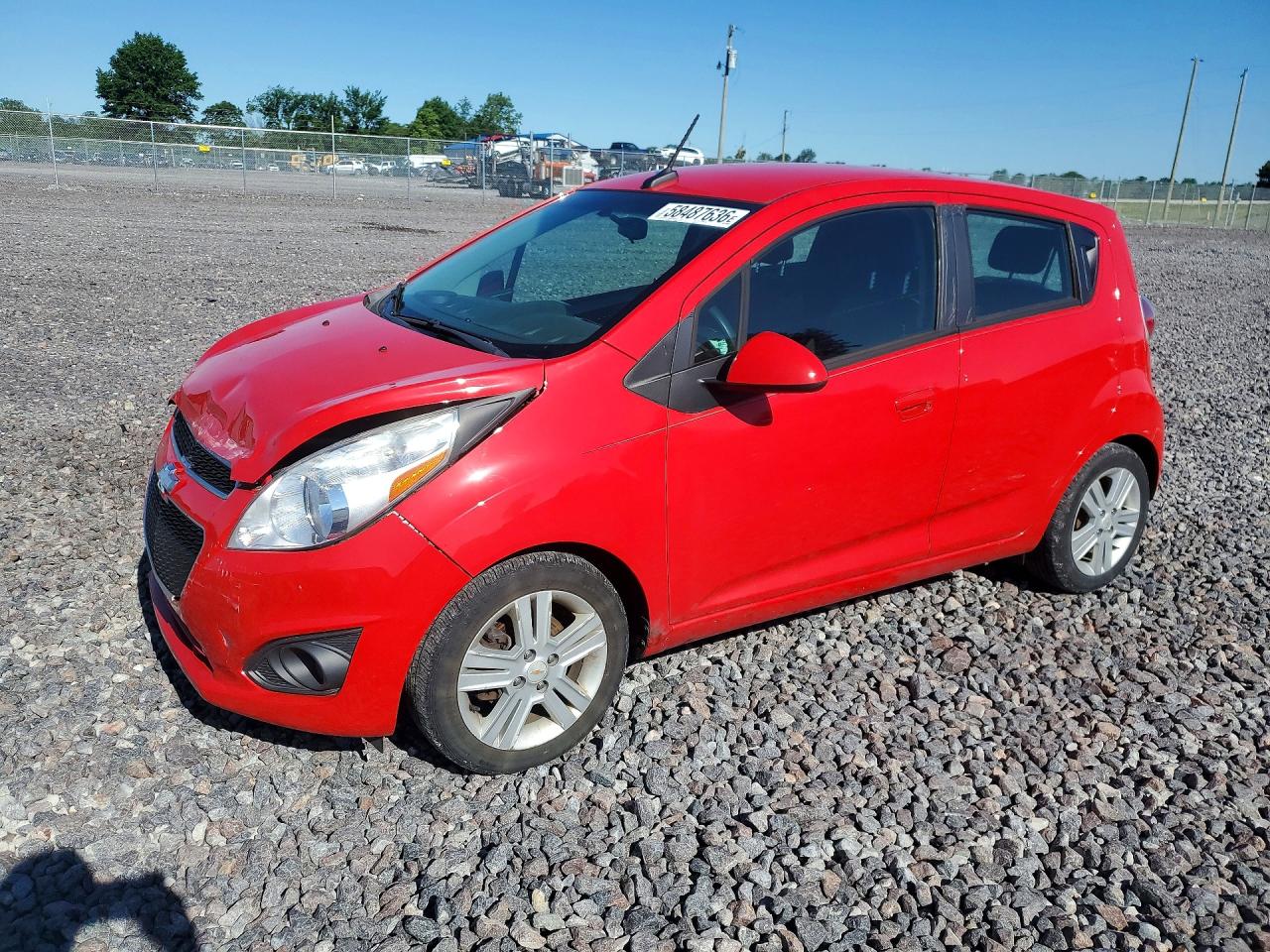 2014 Chevrolet Spark Ls Red vin: KL8CB6S94EC593222