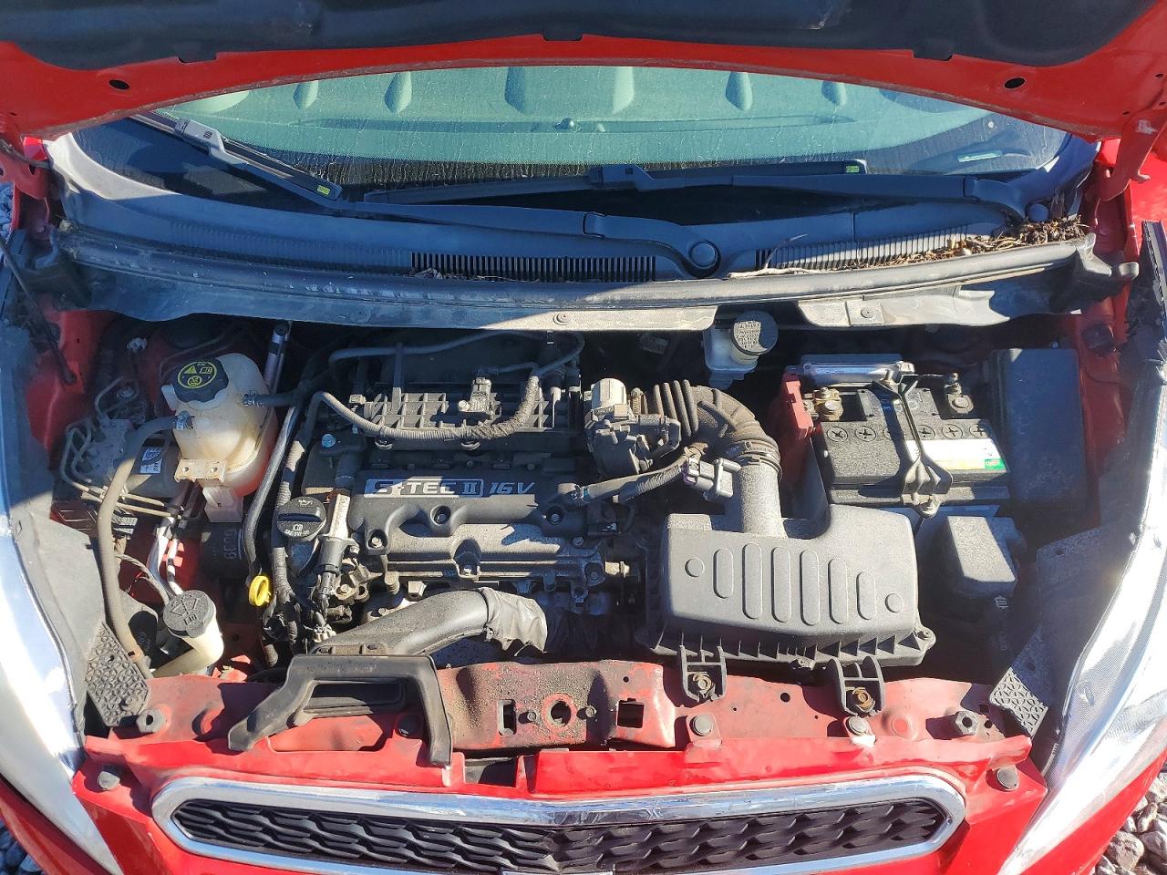 2014 Chevrolet Spark Ls Red vin: KL8CB6S94EC593222