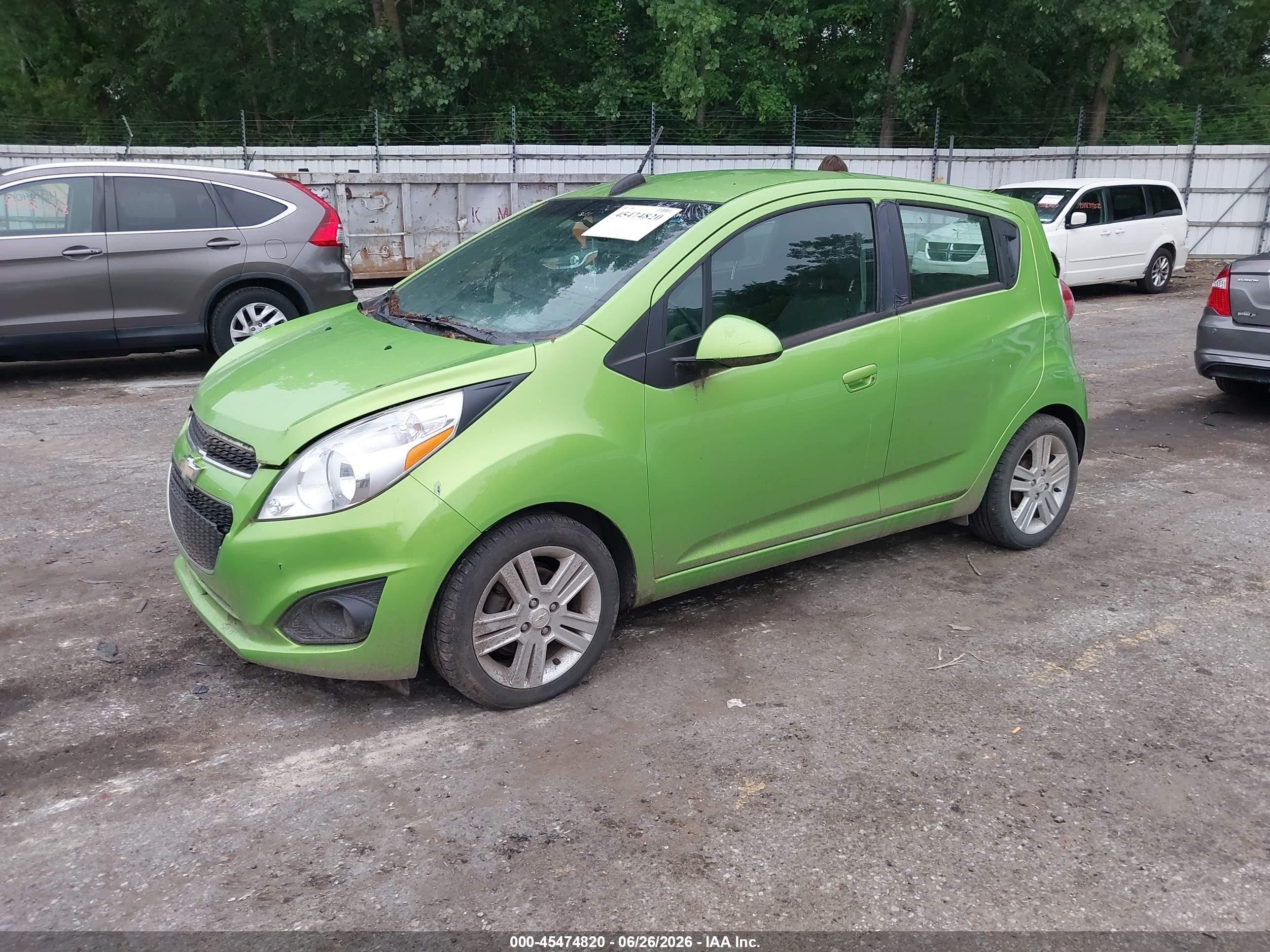 2015 Chevrolet Spark Ls Cvt Green vin: KL8CB6S94FC754850