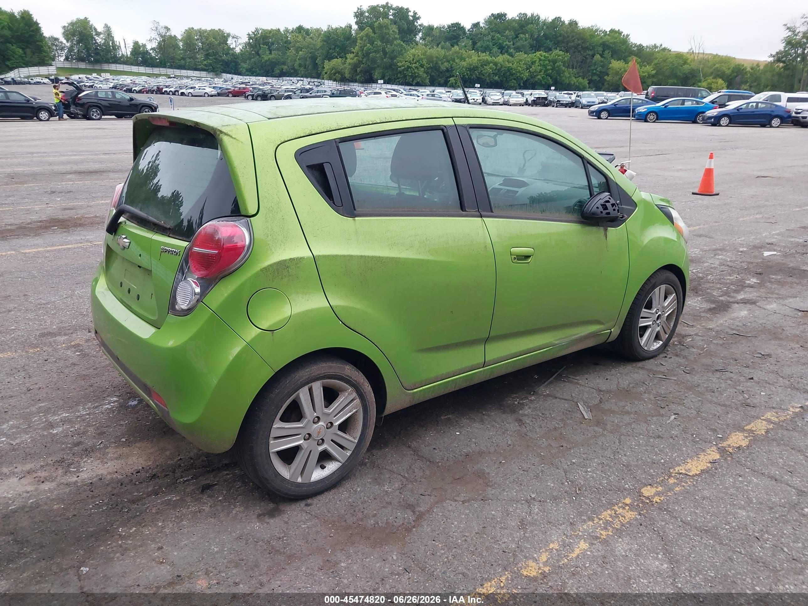 2015 Chevrolet Spark Ls Cvt Green vin: KL8CB6S94FC754850