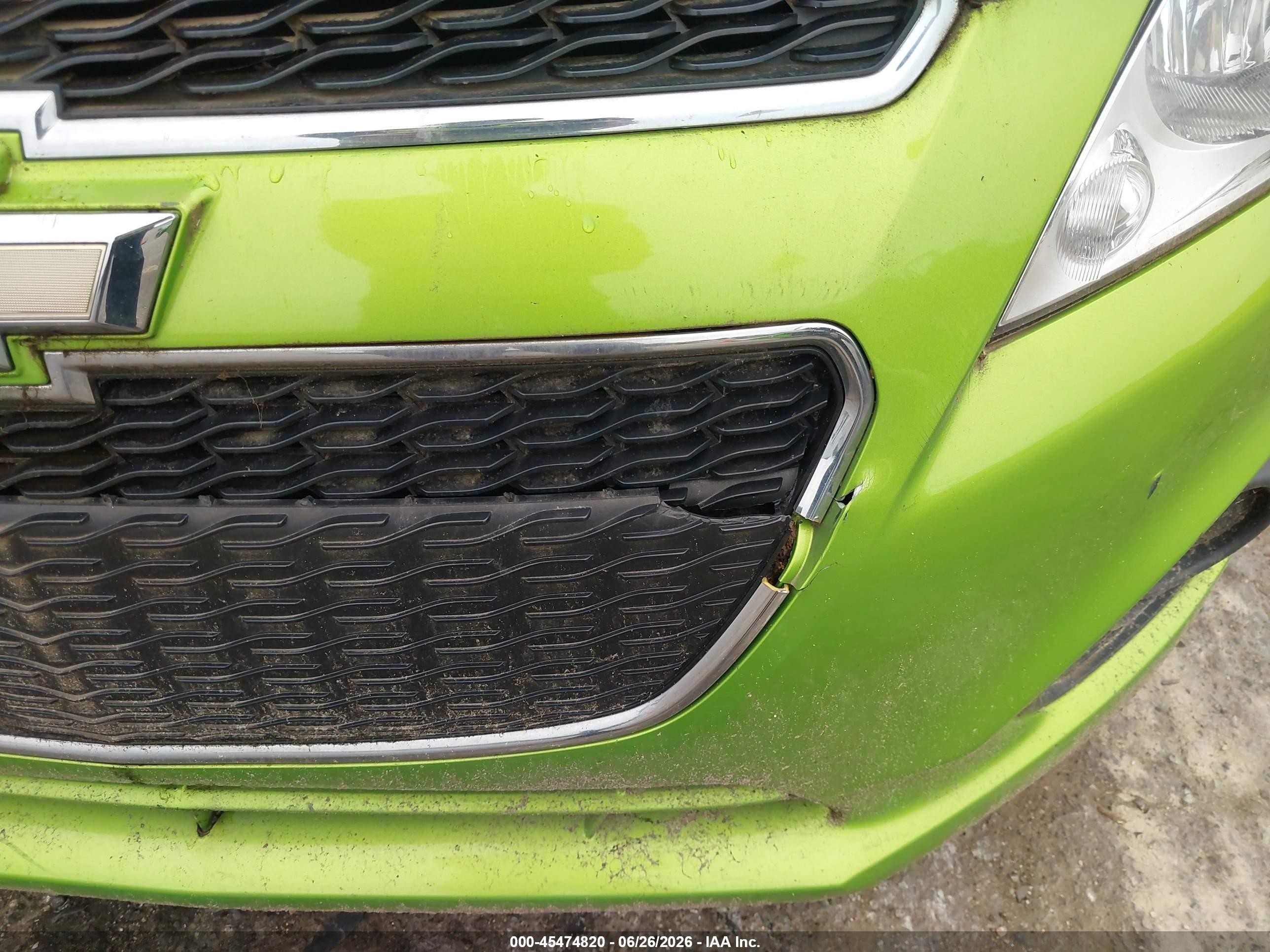 2015 Chevrolet Spark Ls Cvt Green vin: KL8CB6S94FC754850