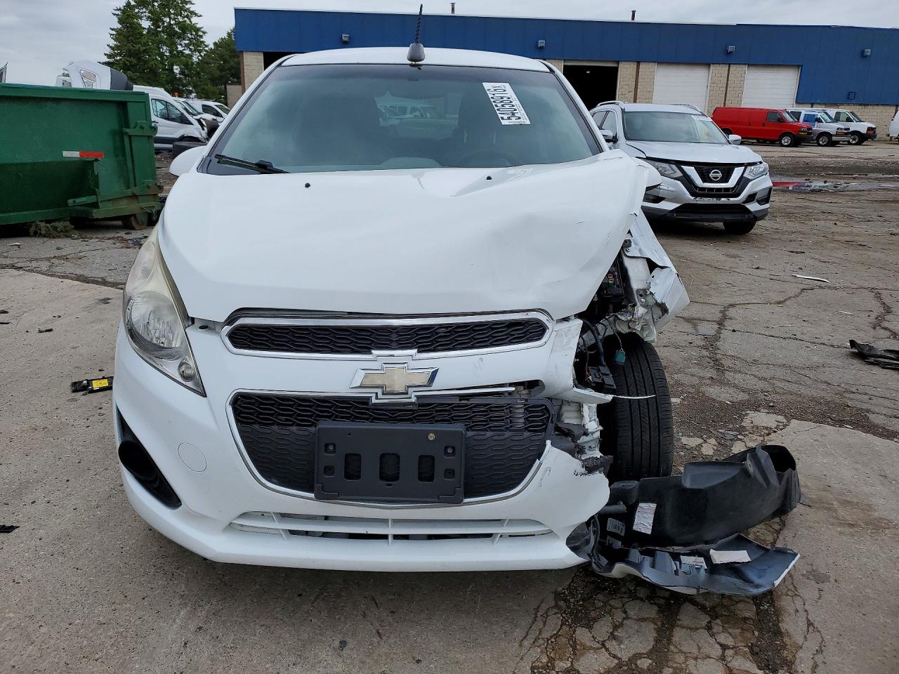 2015 Chevrolet Spark Ls White vin: KL8CB6S94FC793941