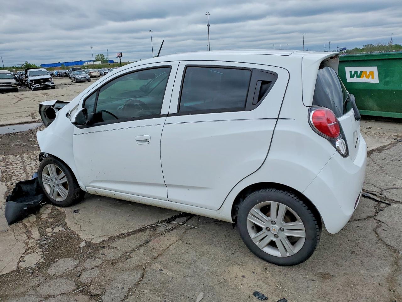 2015 Chevrolet Spark Ls White vin: KL8CB6S94FC793941