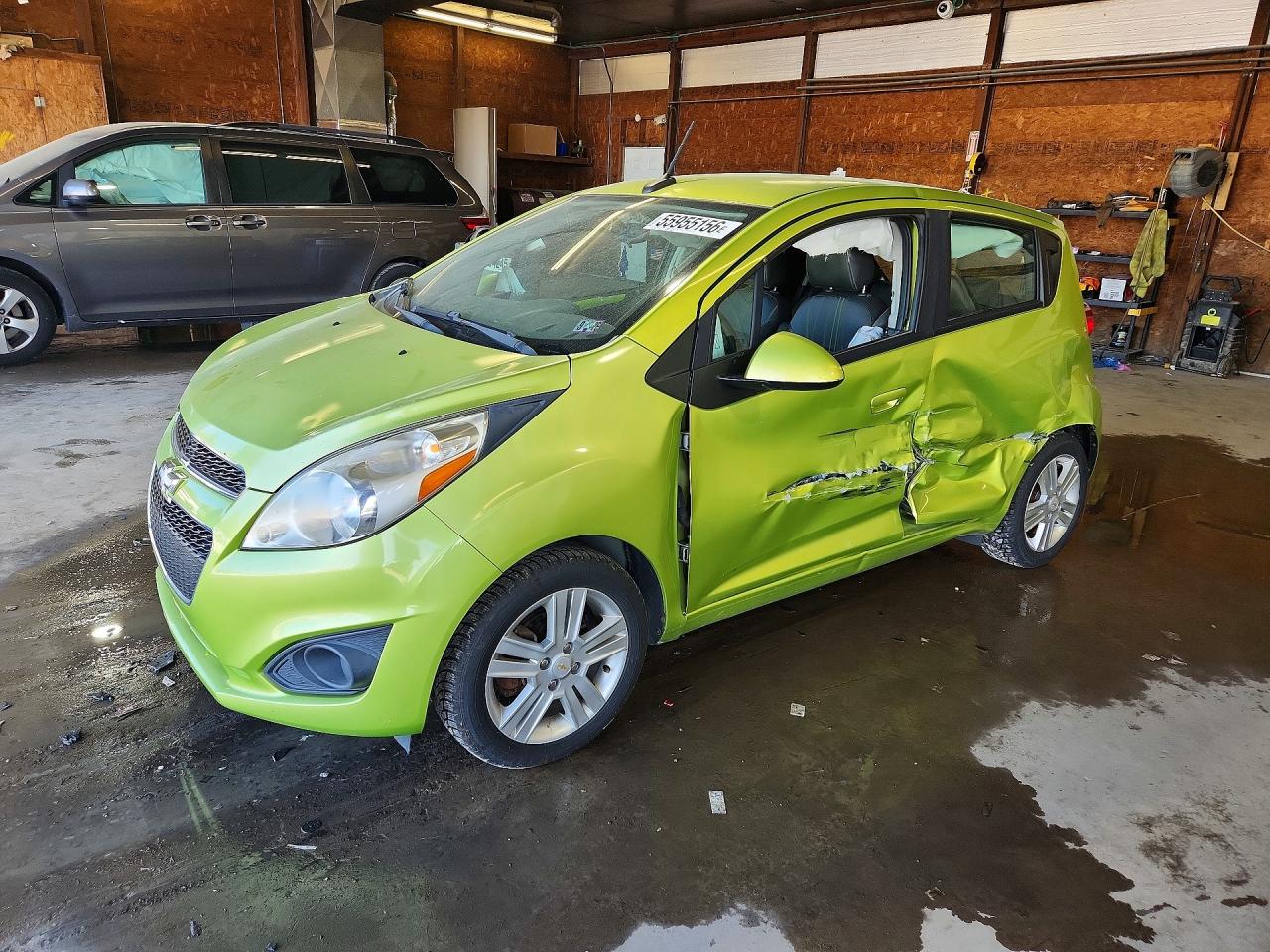 2013 Chevrolet Spark Green vin: KL8CB6S95DC500707