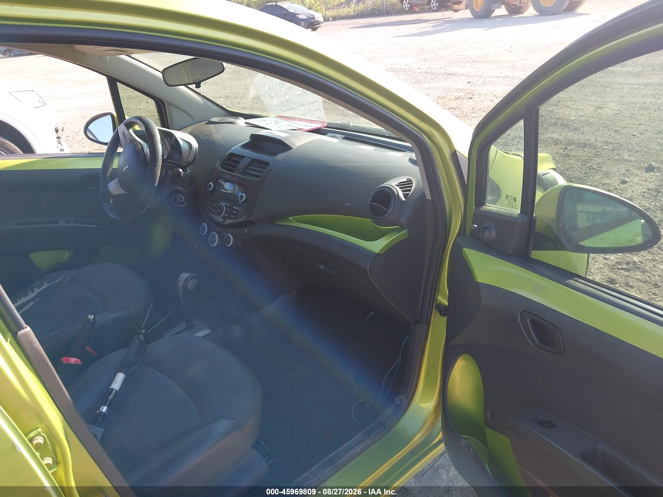 2013 Chevrolet Spark Ls Auto Green vin: KL8CB6S95DC501176