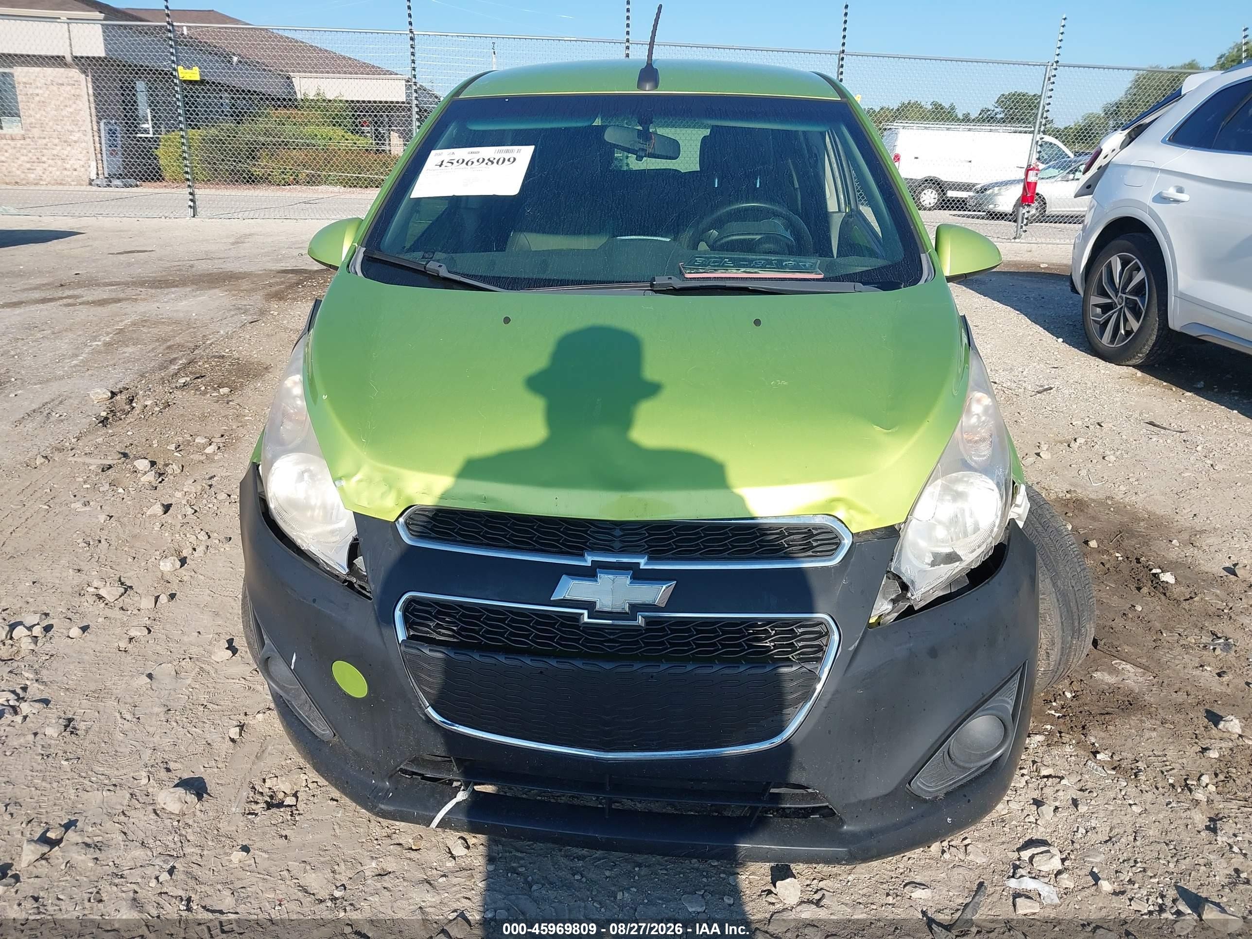 2013 Chevrolet Spark Ls Auto Green vin: KL8CB6S95DC501176