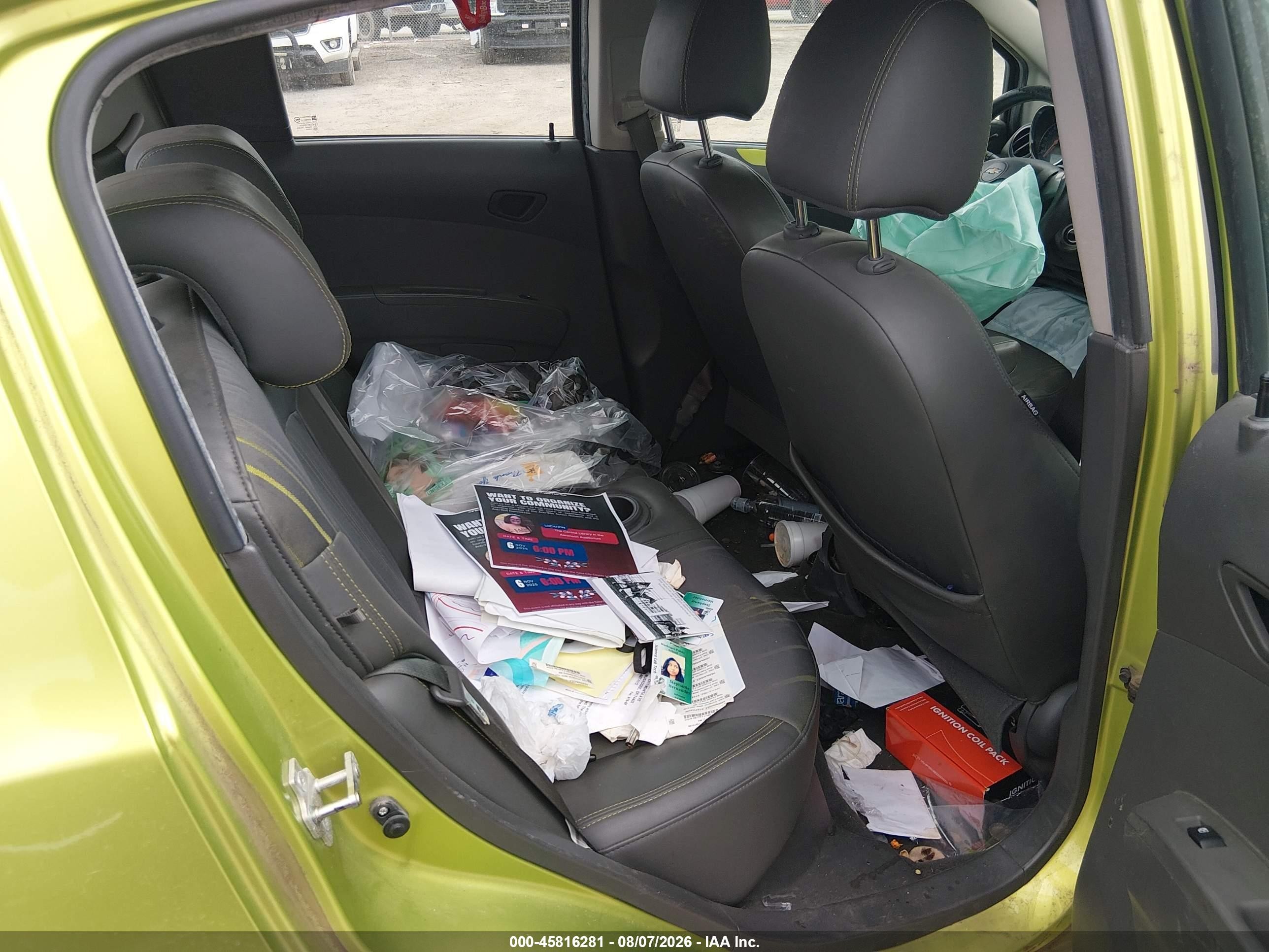 2013 Chevrolet Spark Ls Auto Green vin: KL8CB6S95DC510945