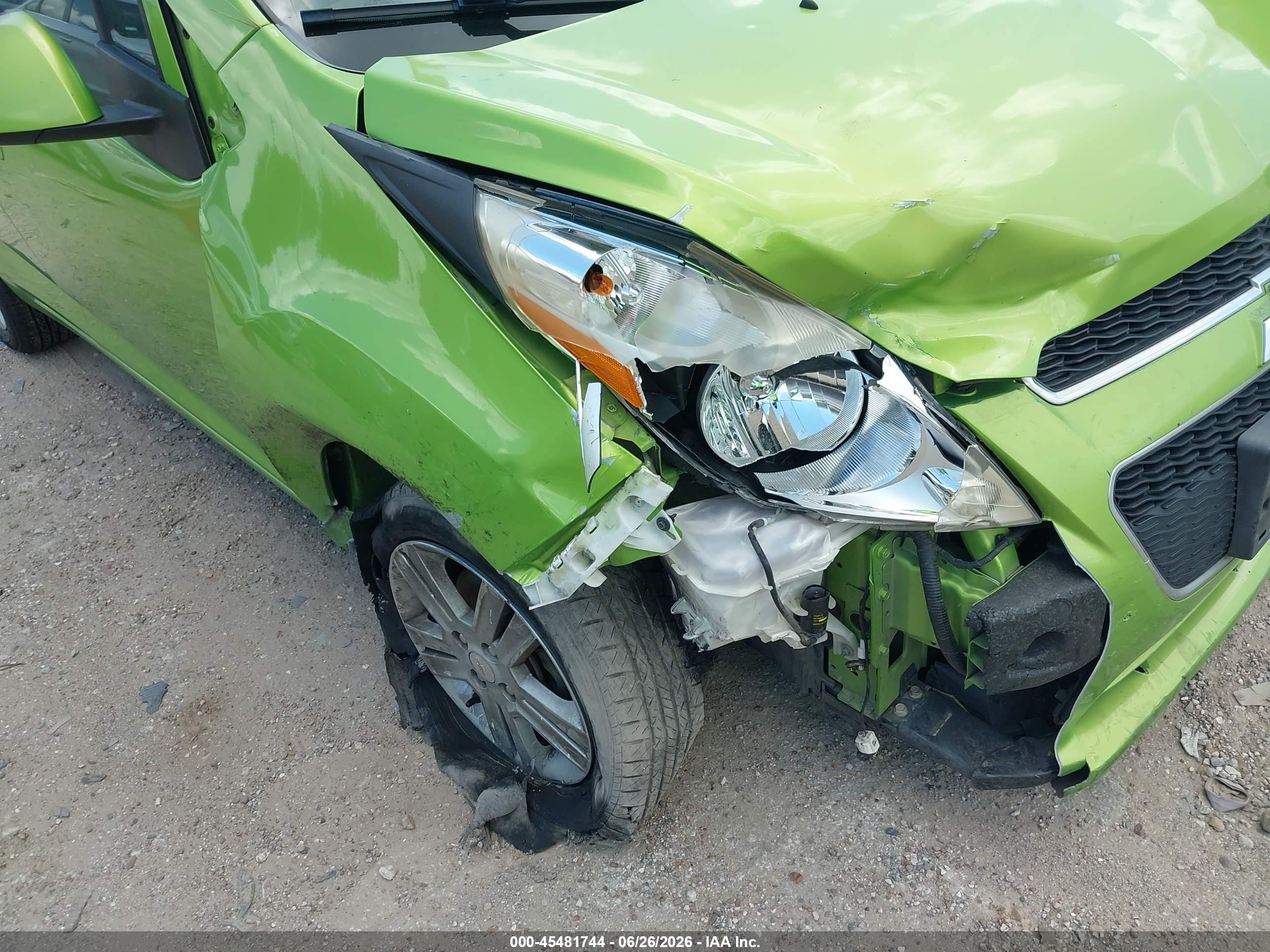 2014 Chevrolet Spark Ls Auto Green vin: KL8CB6S95EC555899