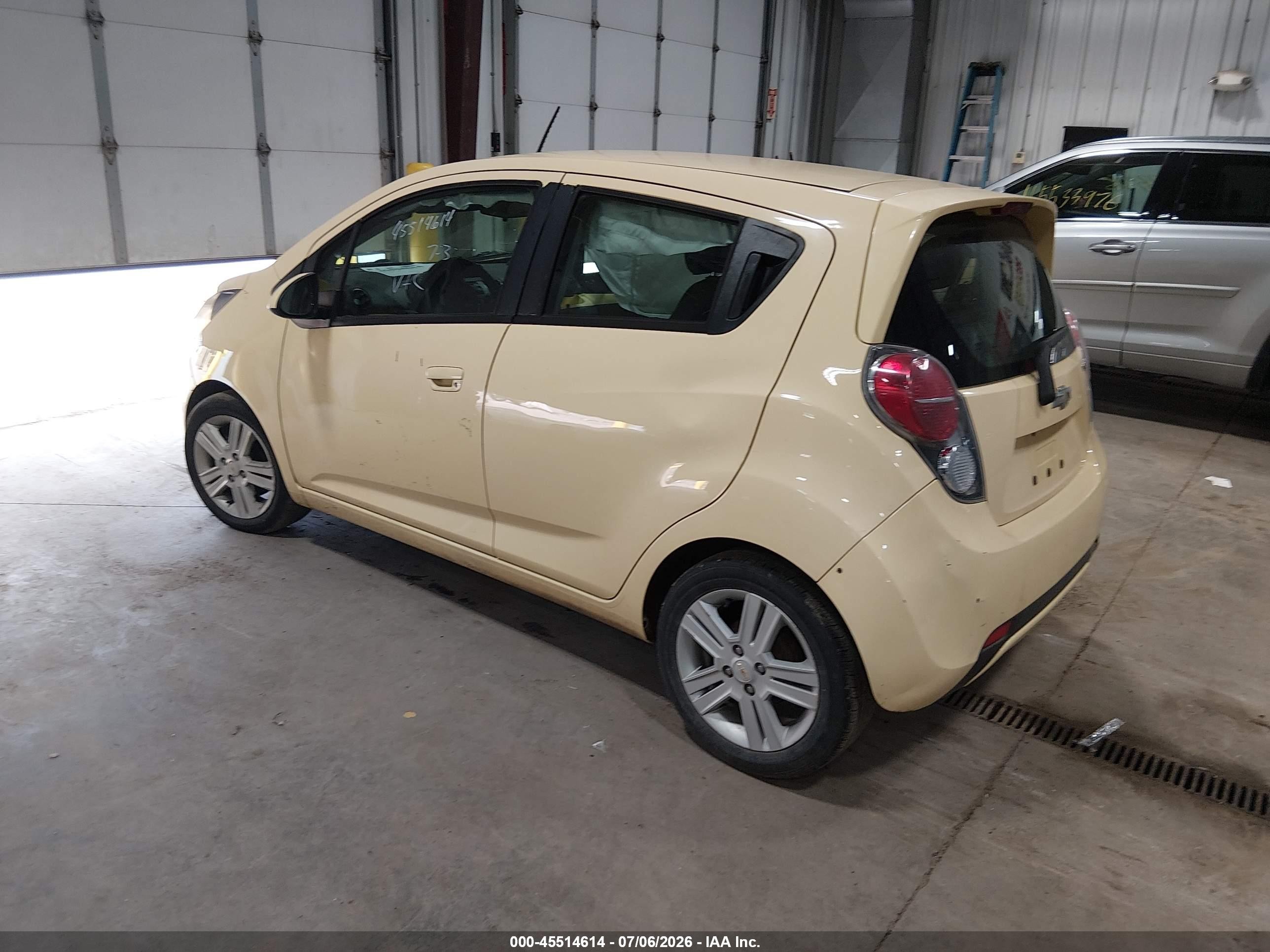 2014 Chevrolet Spark Ls Auto Yellow vin: KL8CB6S95EC574727