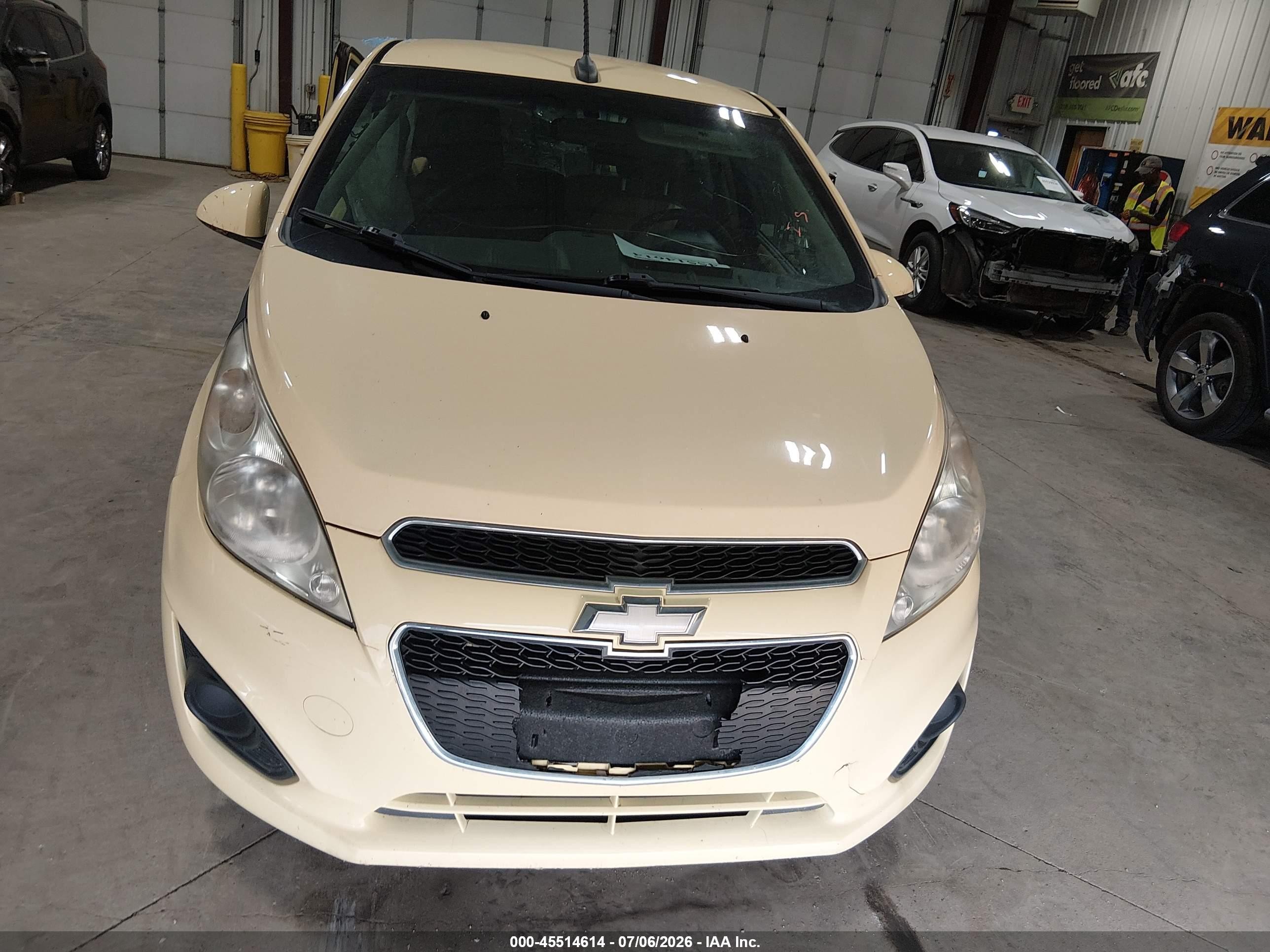 2014 Chevrolet Spark Ls Auto Yellow vin: KL8CB6S95EC574727