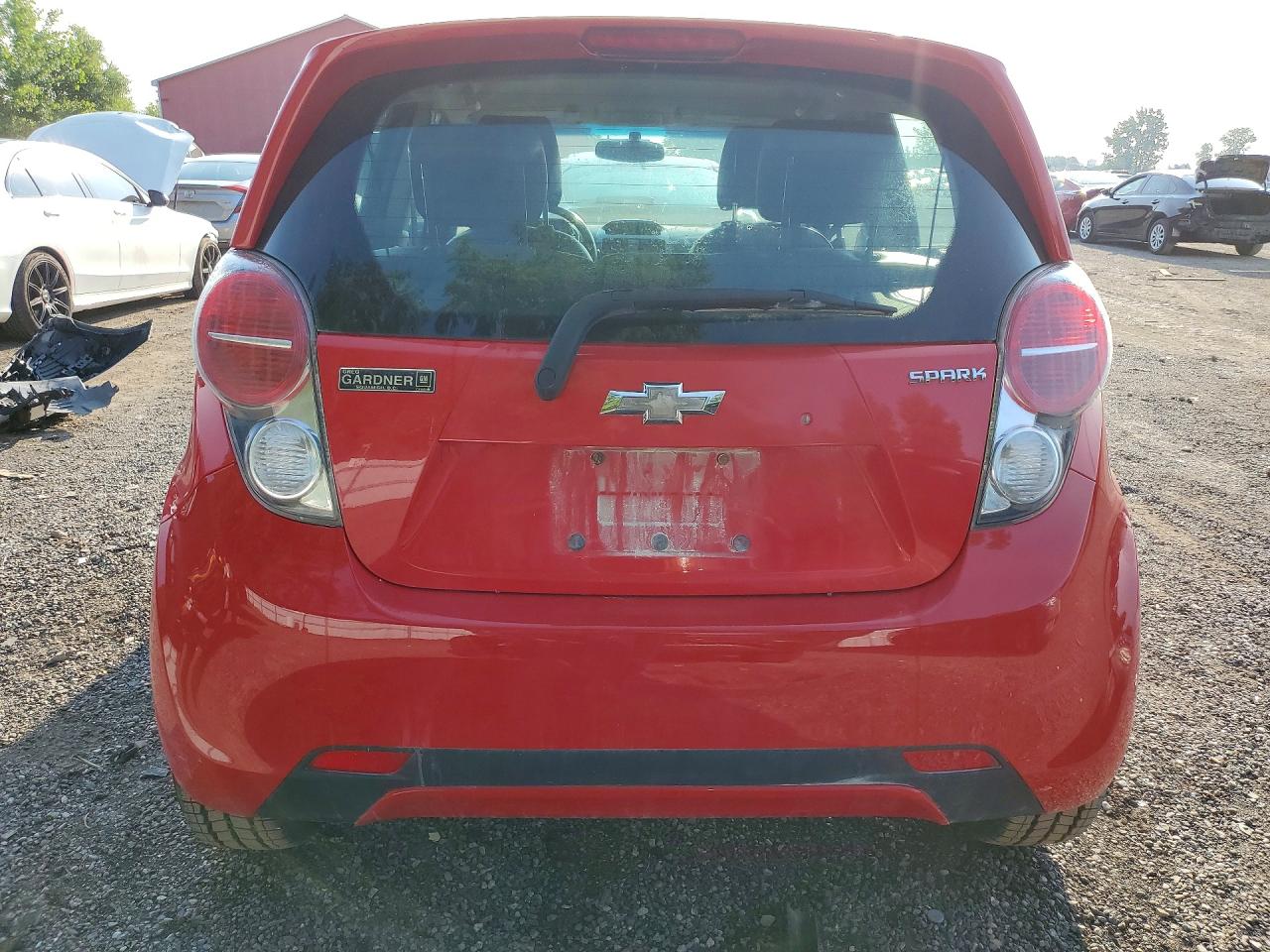 2014 Chevrolet Spark Ls Red vin: KL8CB6S95EC578759