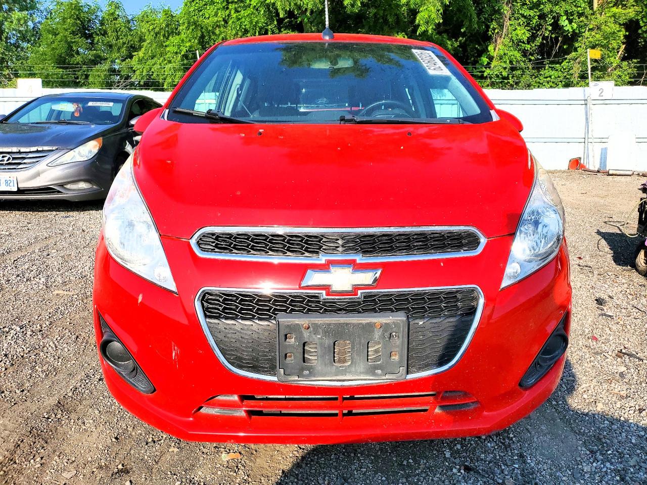 2014 Chevrolet Spark Ls Red vin: KL8CB6S95EC578759