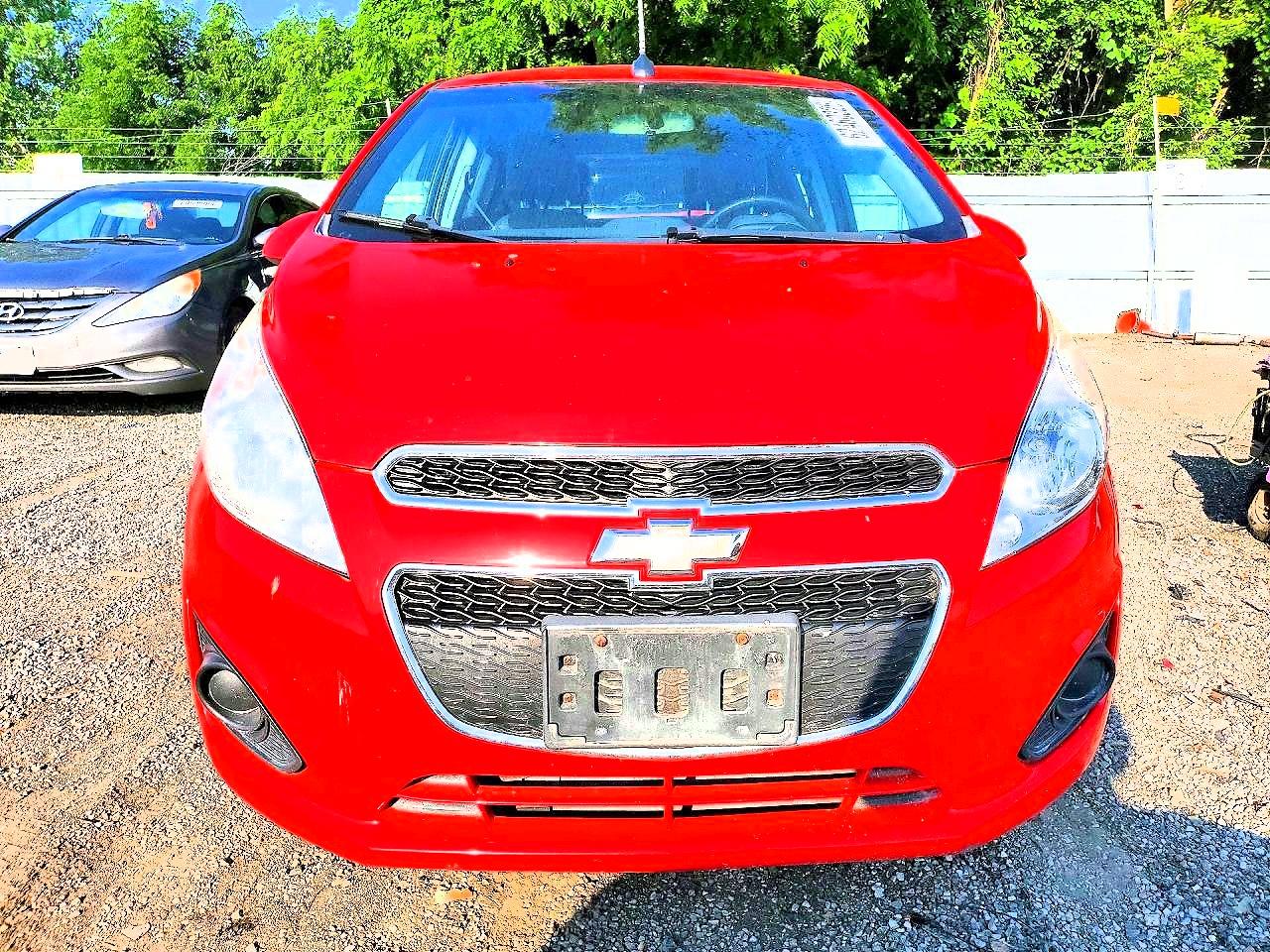 2014 Chevrolet Spark Ls Red vin: KL8CB6S95EC578759