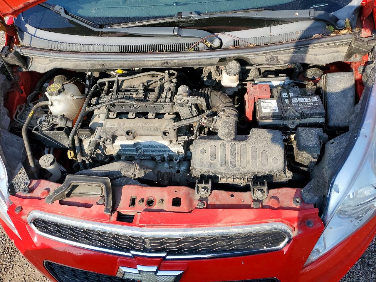 2014 Chevrolet Spark Ls Red vin: KL8CB6S95EC578759