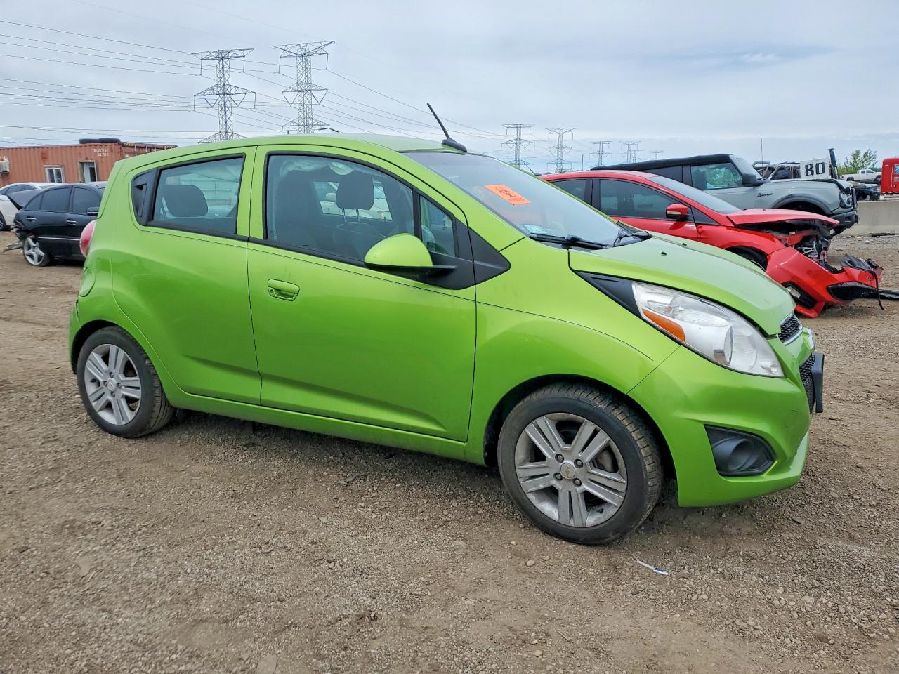 2014 Chevrolet Spark Ls Green vin: KL8CB6S95EC588319