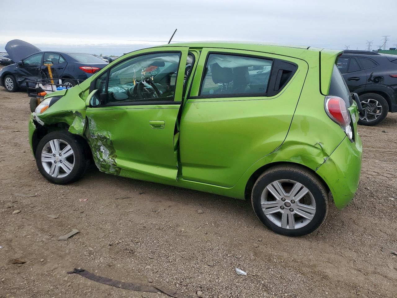 2014 Chevrolet Spark Ls Green vin: KL8CB6S95EC588319