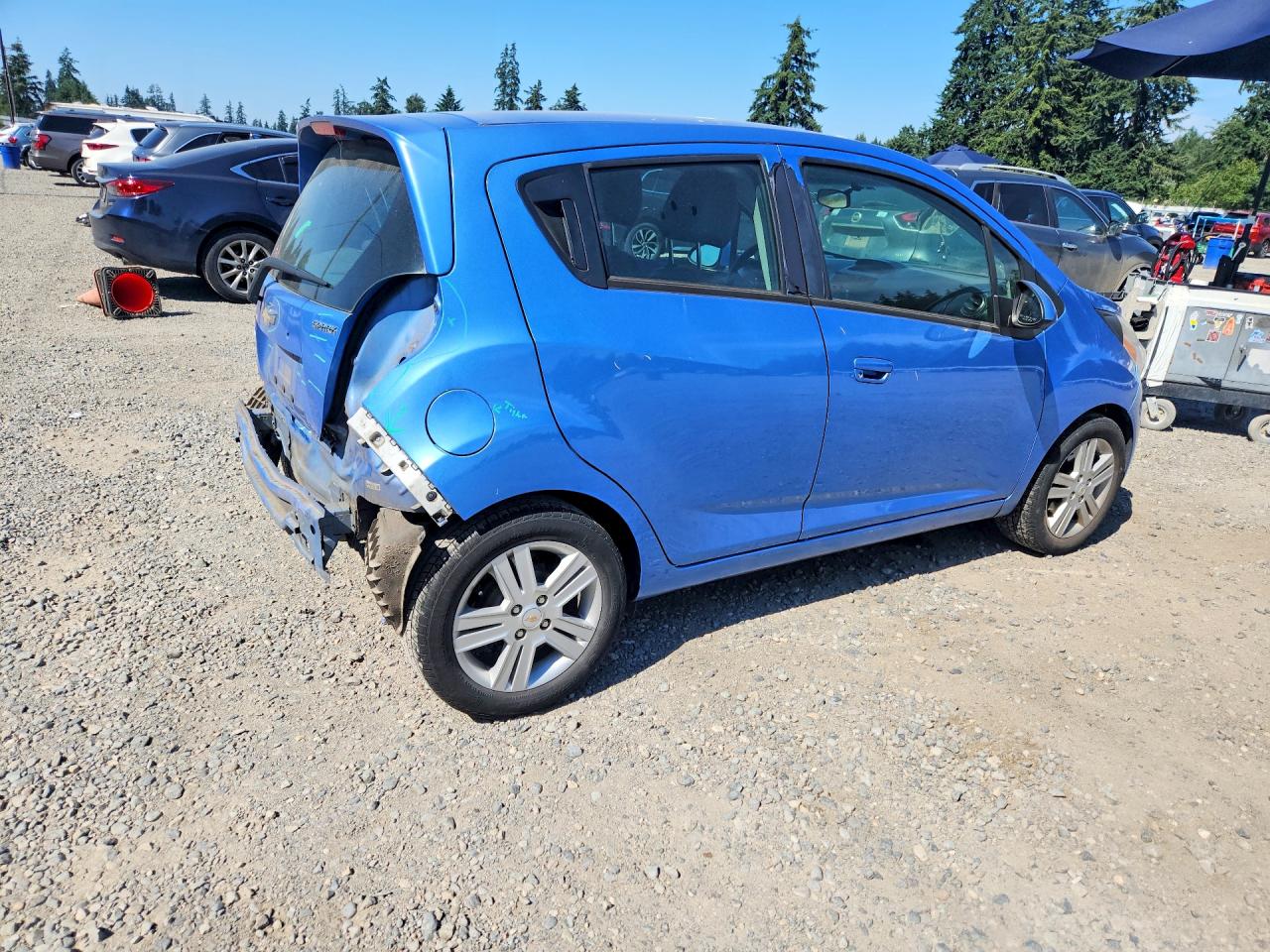 2015 Chevrolet Spark Ls Синий vin: KL8CB6S95FC710744