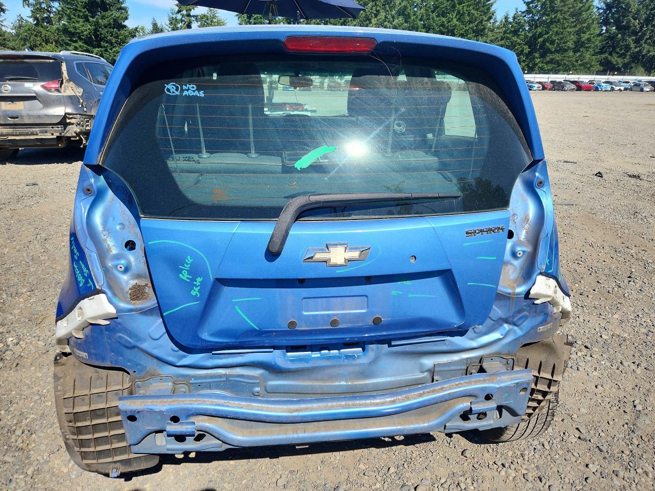 2015 Chevrolet Spark Ls Синий vin: KL8CB6S95FC710744