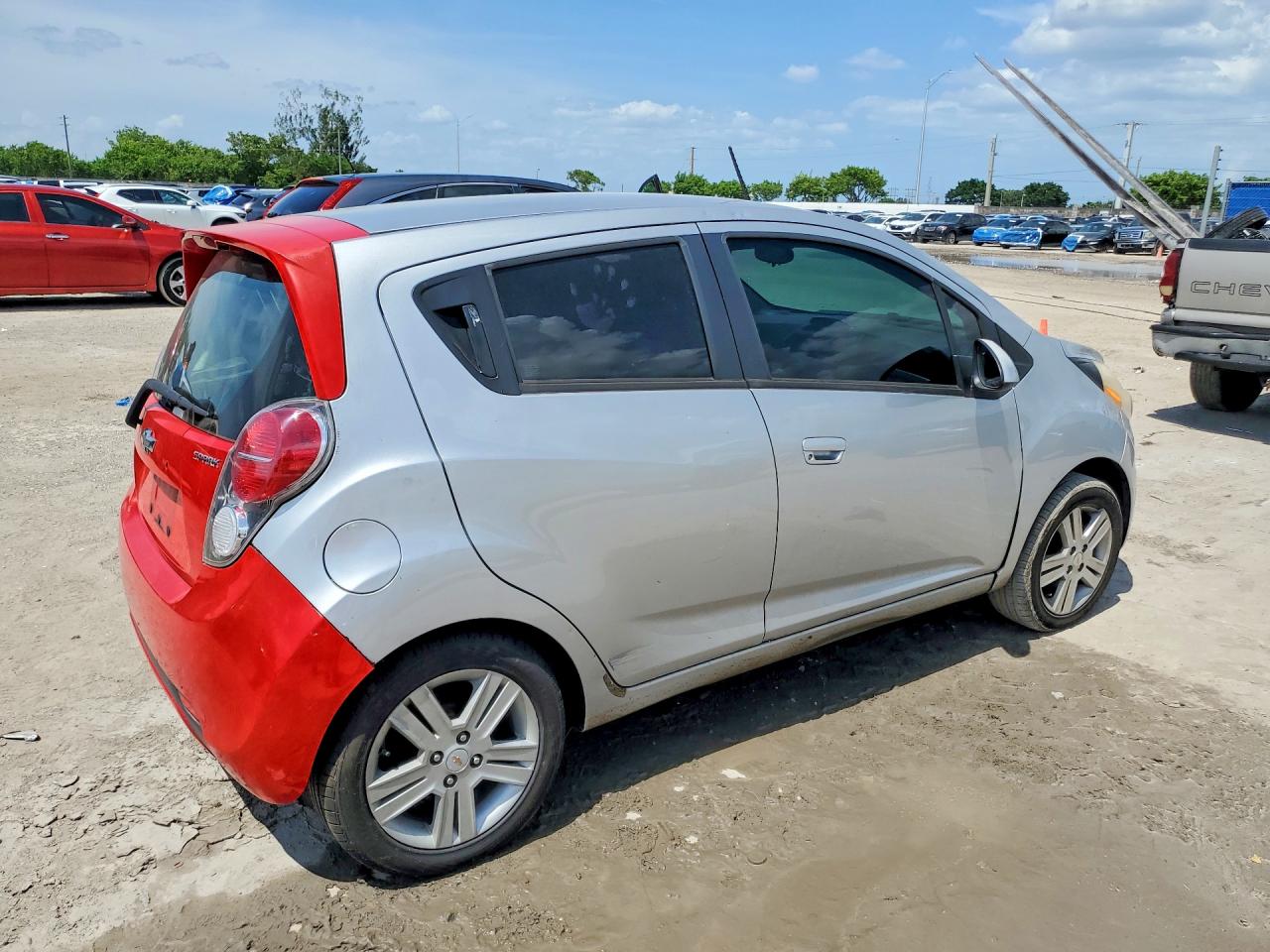 2015 Chevrolet Spark Ls Silver vin: KL8CB6S95FC714566
