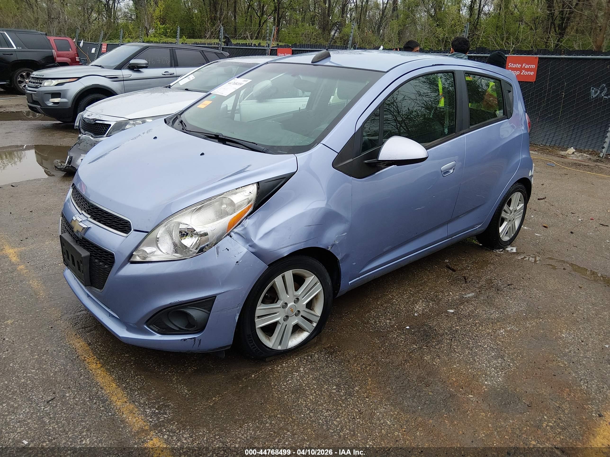 2015 Chevrolet Spark Ls Cvt Light Blue vin: KL8CB6S95FC752881