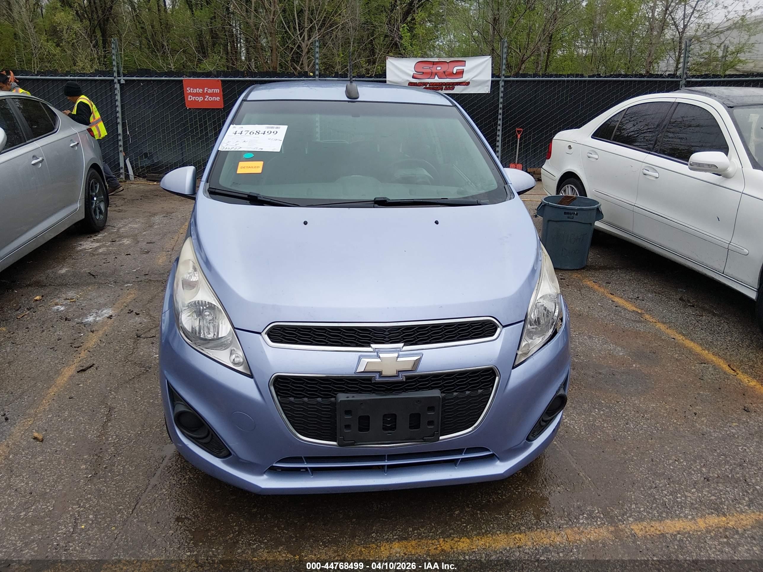 2015 Chevrolet Spark Ls Cvt Light Blue vin: KL8CB6S95FC752881
