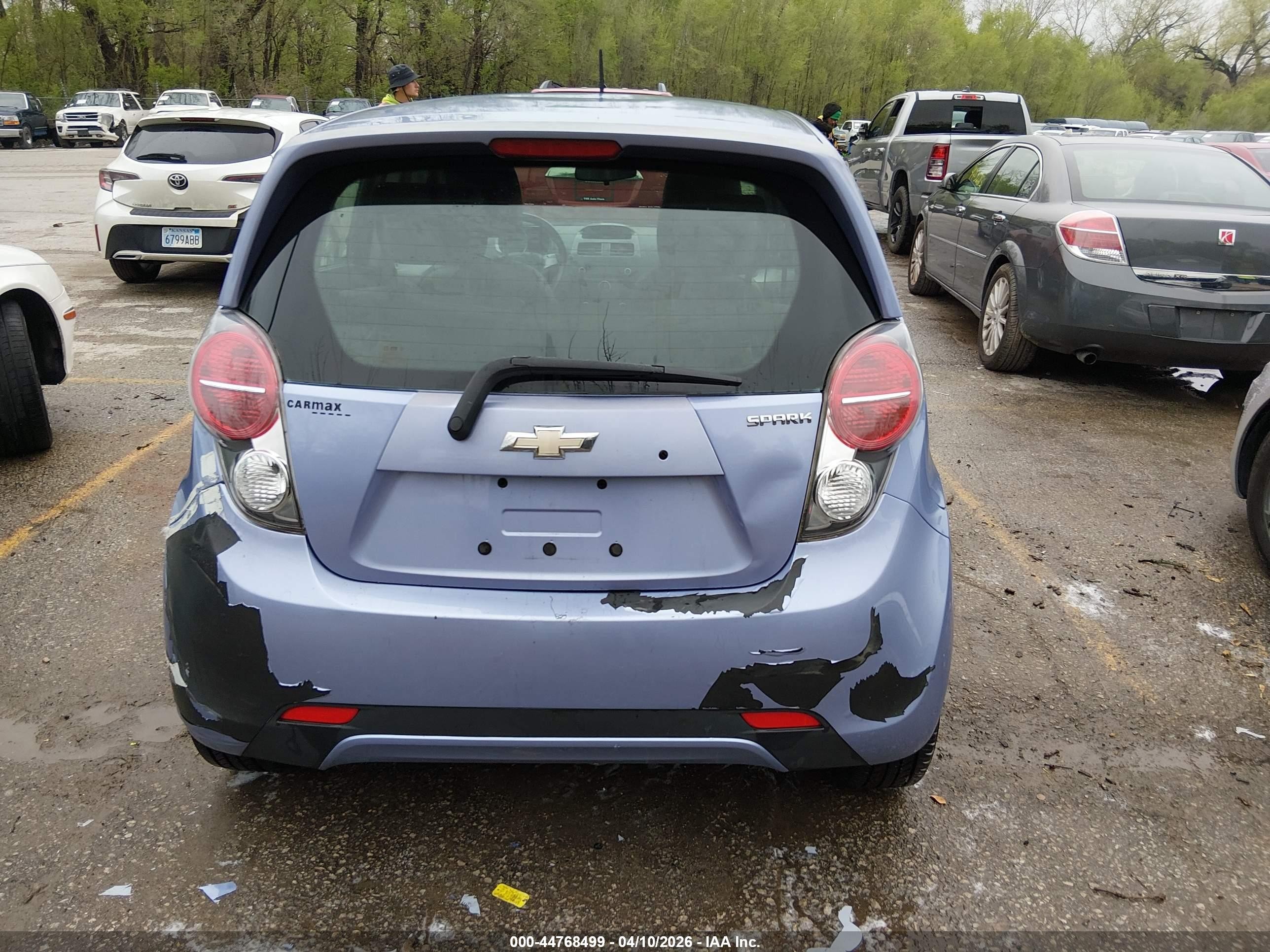 2015 Chevrolet Spark Ls Cvt Light Blue vin: KL8CB6S95FC752881