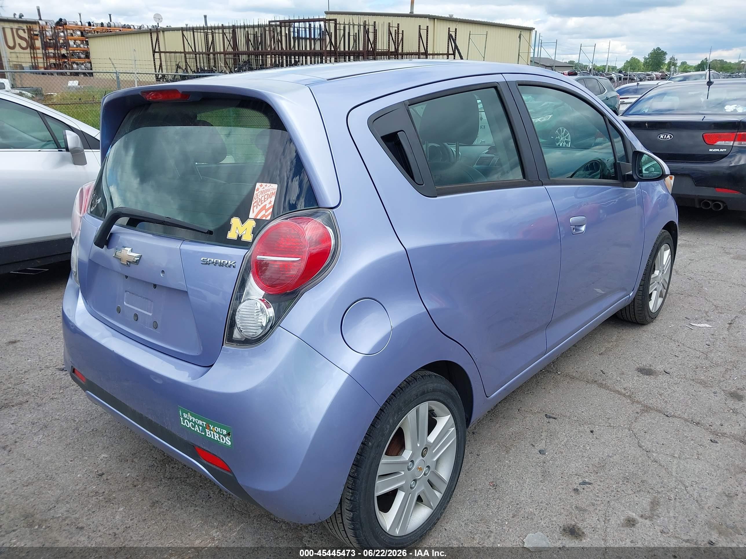 2015 Chevrolet Spark Ls Cvt Purple vin: KL8CB6S95FC753433