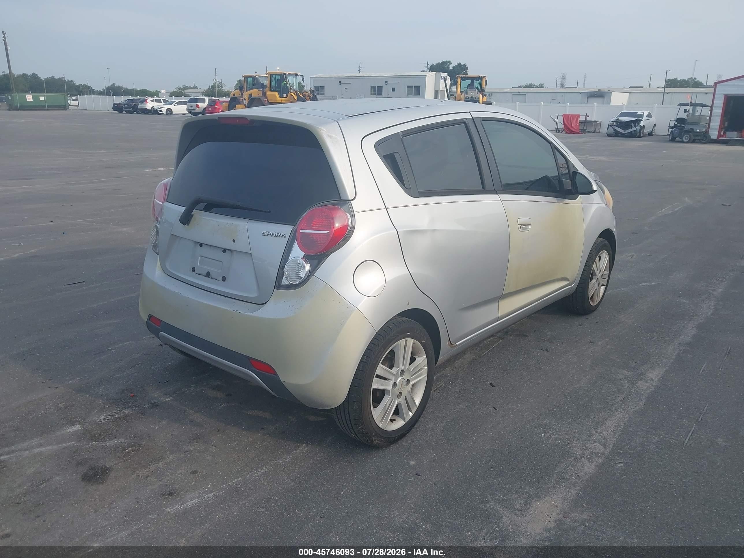 2013 Chevrolet Spark Ls Auto Silver vin: KL8CB6S96DC505558