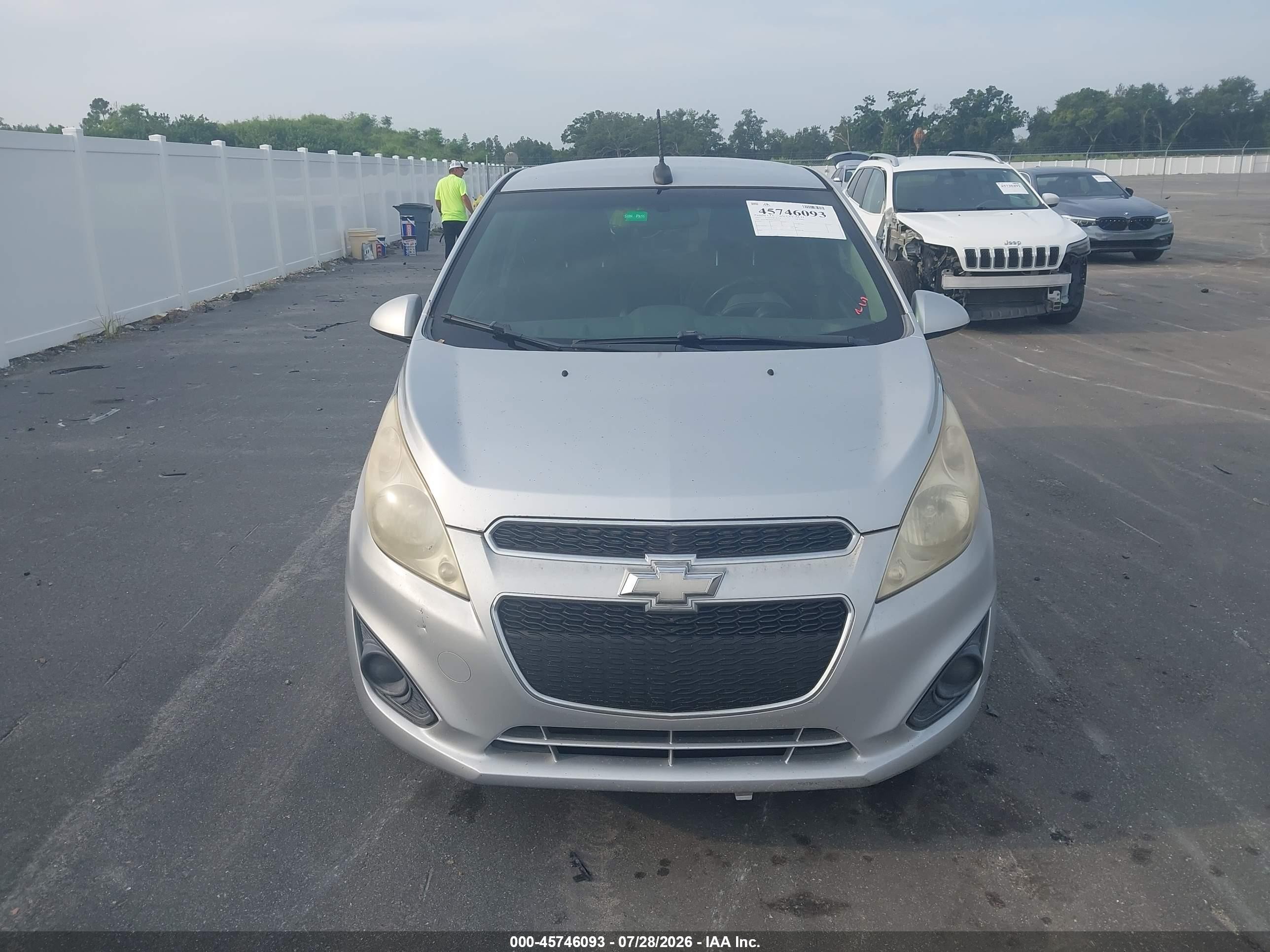 2013 Chevrolet Spark Ls Auto Silver vin: KL8CB6S96DC505558