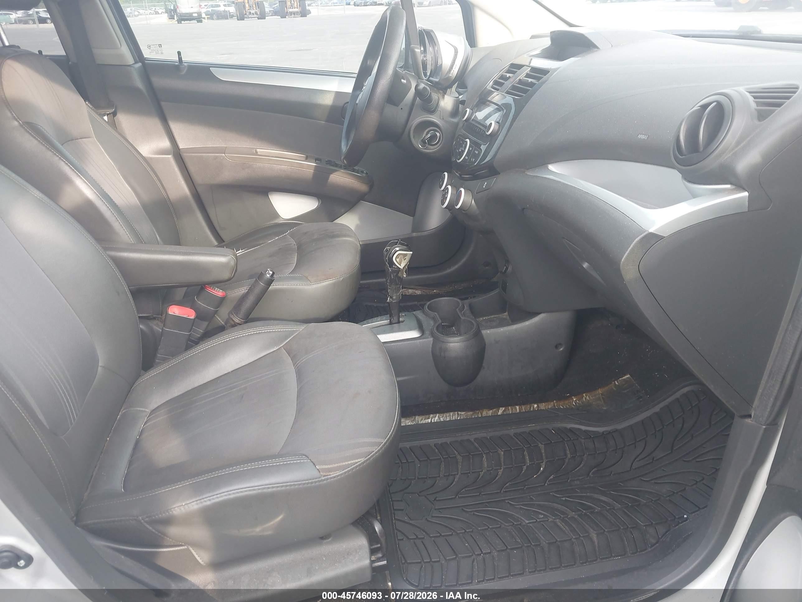 2013 Chevrolet Spark Ls Auto Silver vin: KL8CB6S96DC505558
