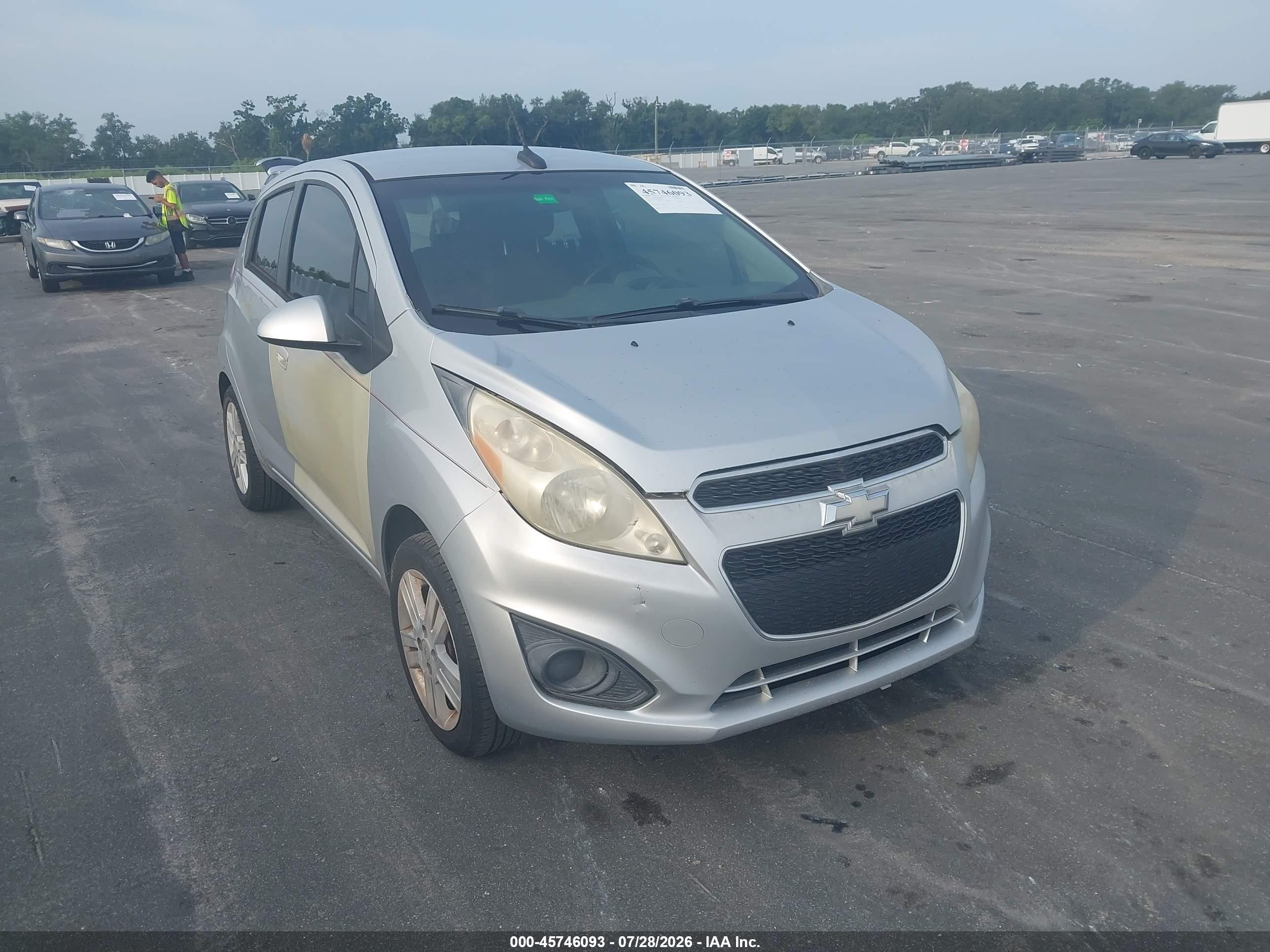 2013 Chevrolet Spark Ls Auto Silver vin: KL8CB6S96DC505558