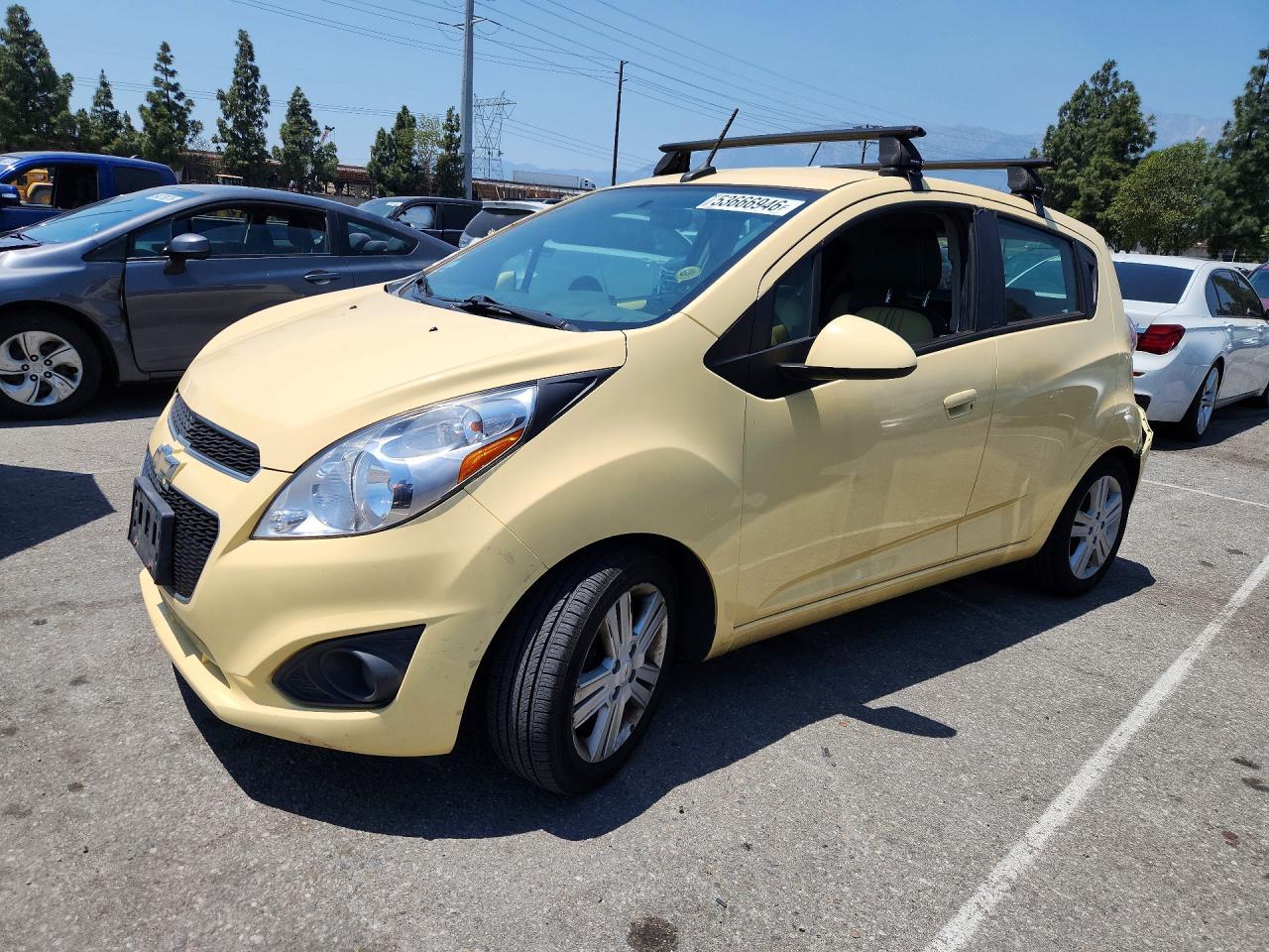 2014 Chevrolet Spark Ls Yellow vin: KL8CB6S96EC407213