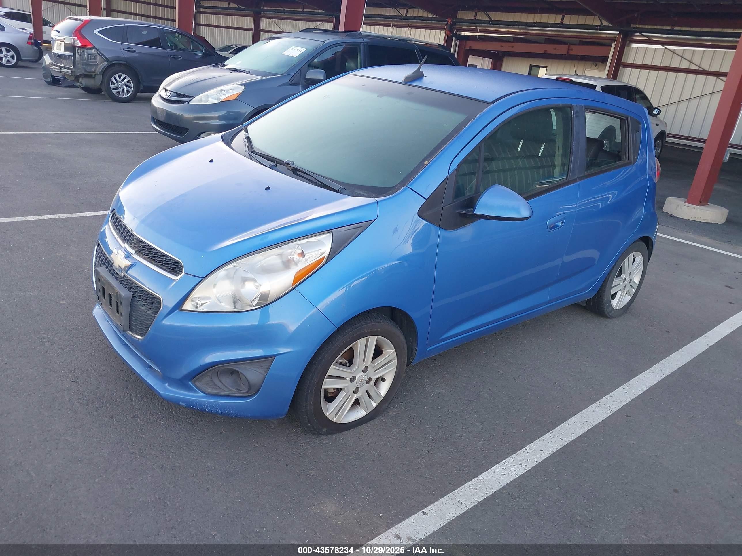 2014 Chevrolet Spark Ls Auto Blue vin: KL8CB6S96EC484387