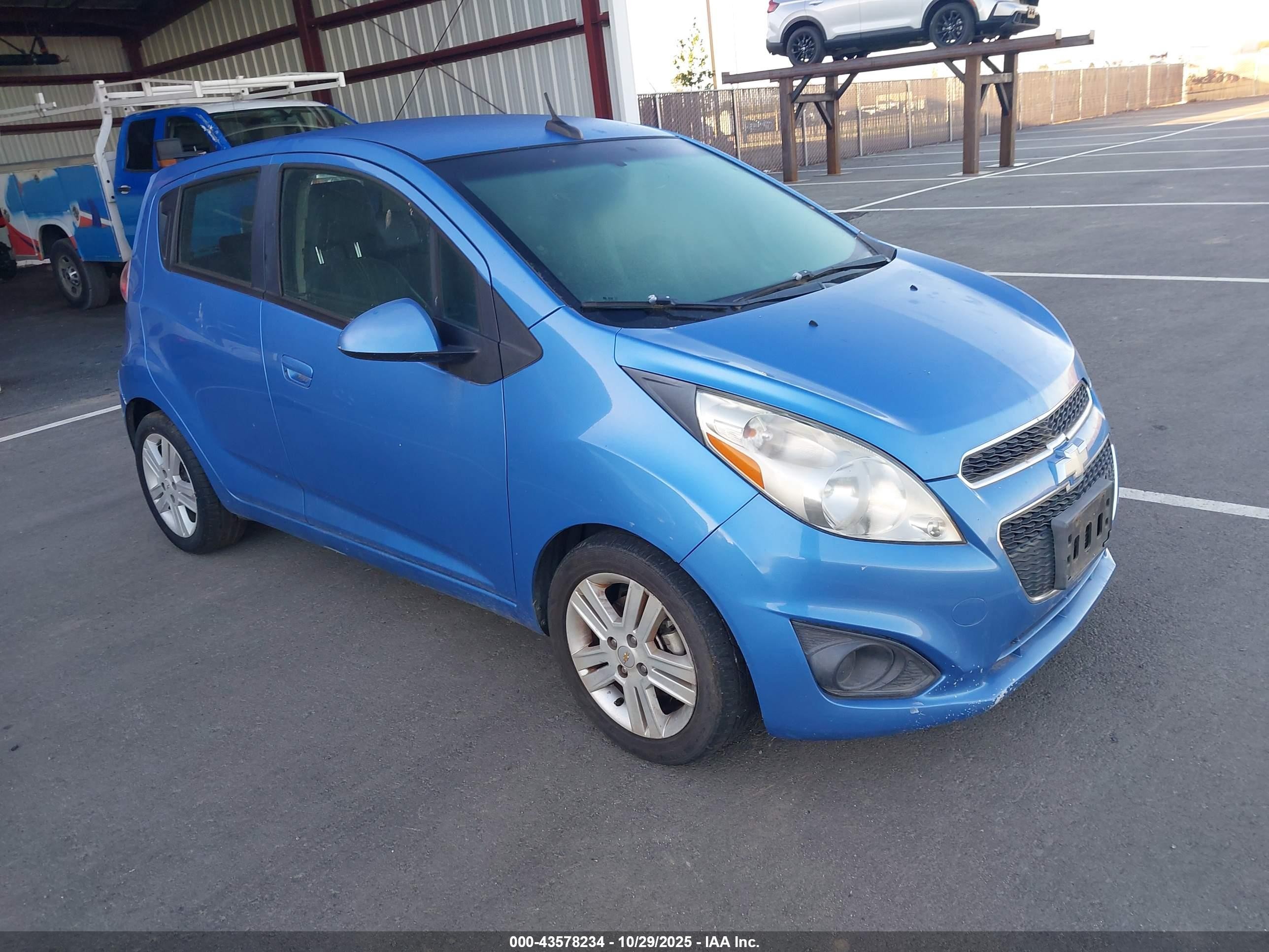 2014 Chevrolet Spark Ls Auto Blue vin: KL8CB6S96EC484387