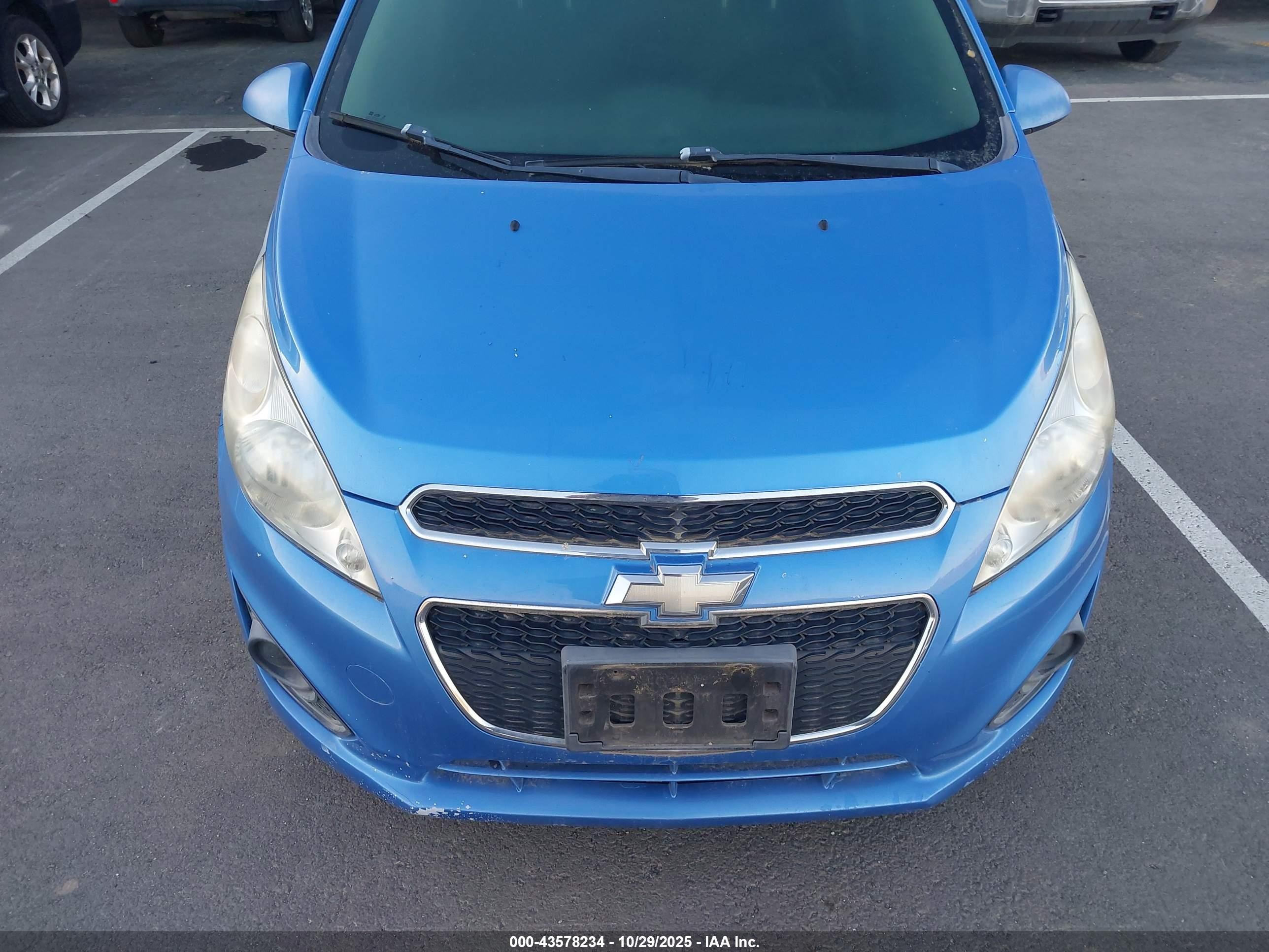 2014 Chevrolet Spark Ls Auto Blue vin: KL8CB6S96EC484387