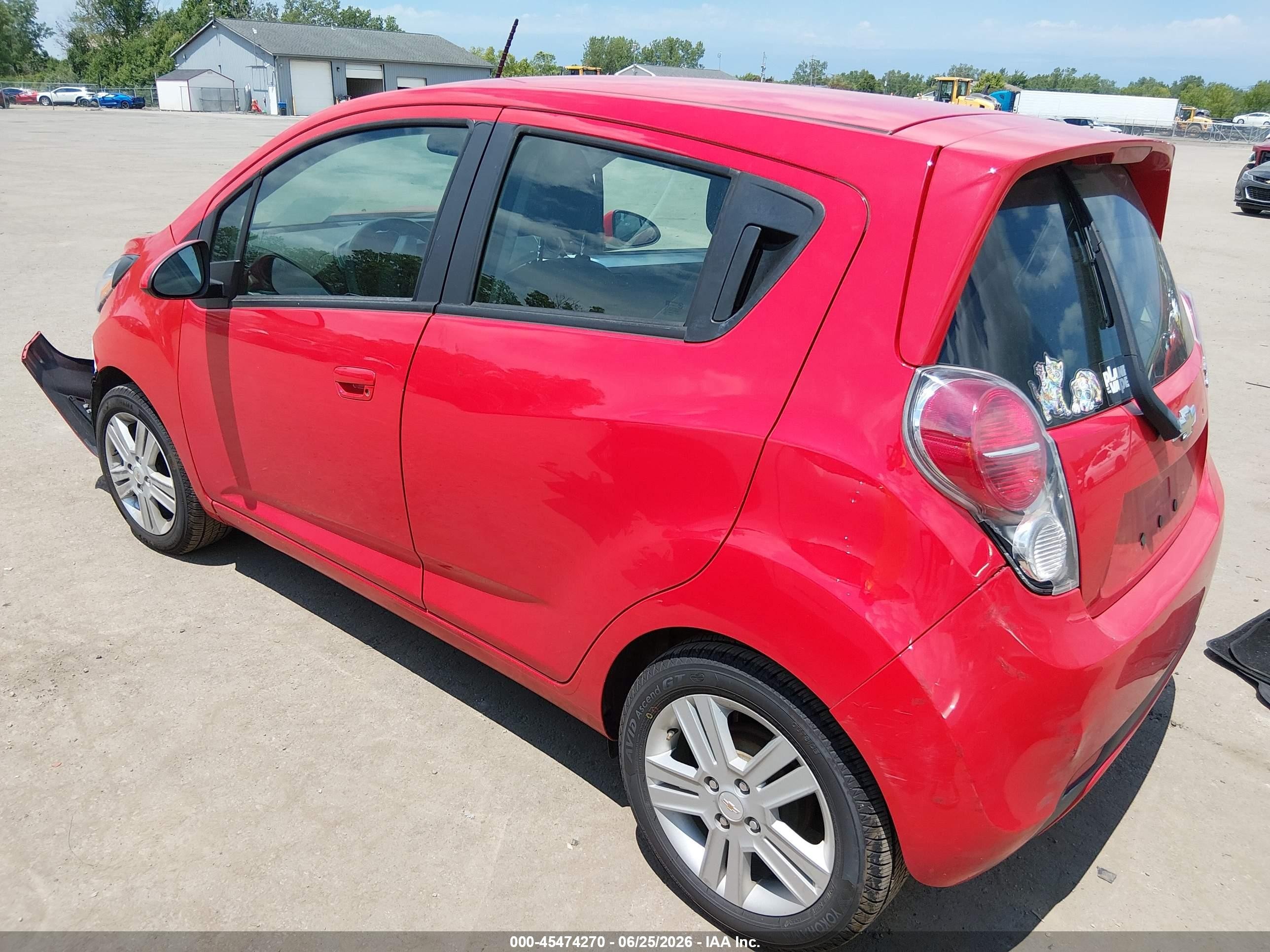 2014 Chevrolet Spark Ls Auto Red vin: KL8CB6S96EC546998
